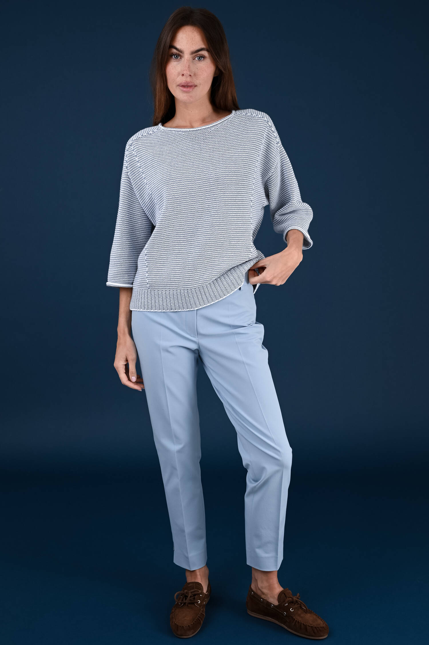 Stoffhose ALINEL in Hellblau