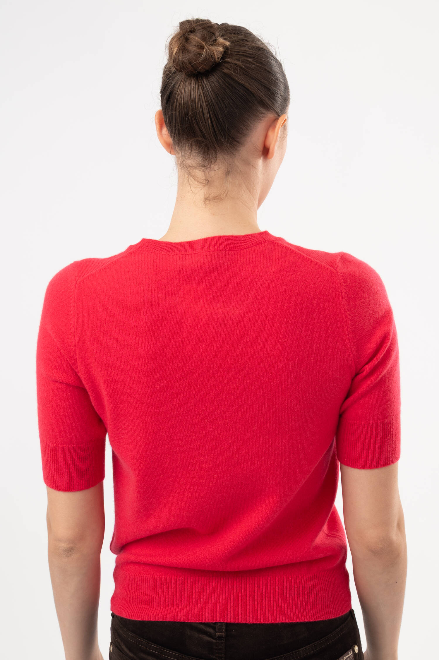 Cashmere-Pullover in Himbeerrot Cashmere-Pullover in Himbeerrot