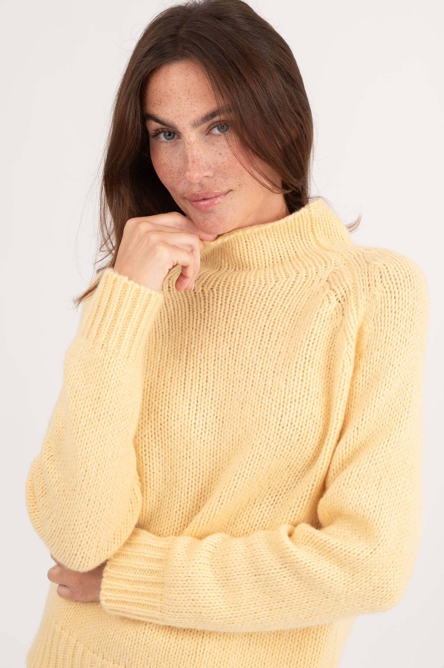 Cashmere Pullover in Hellgelb