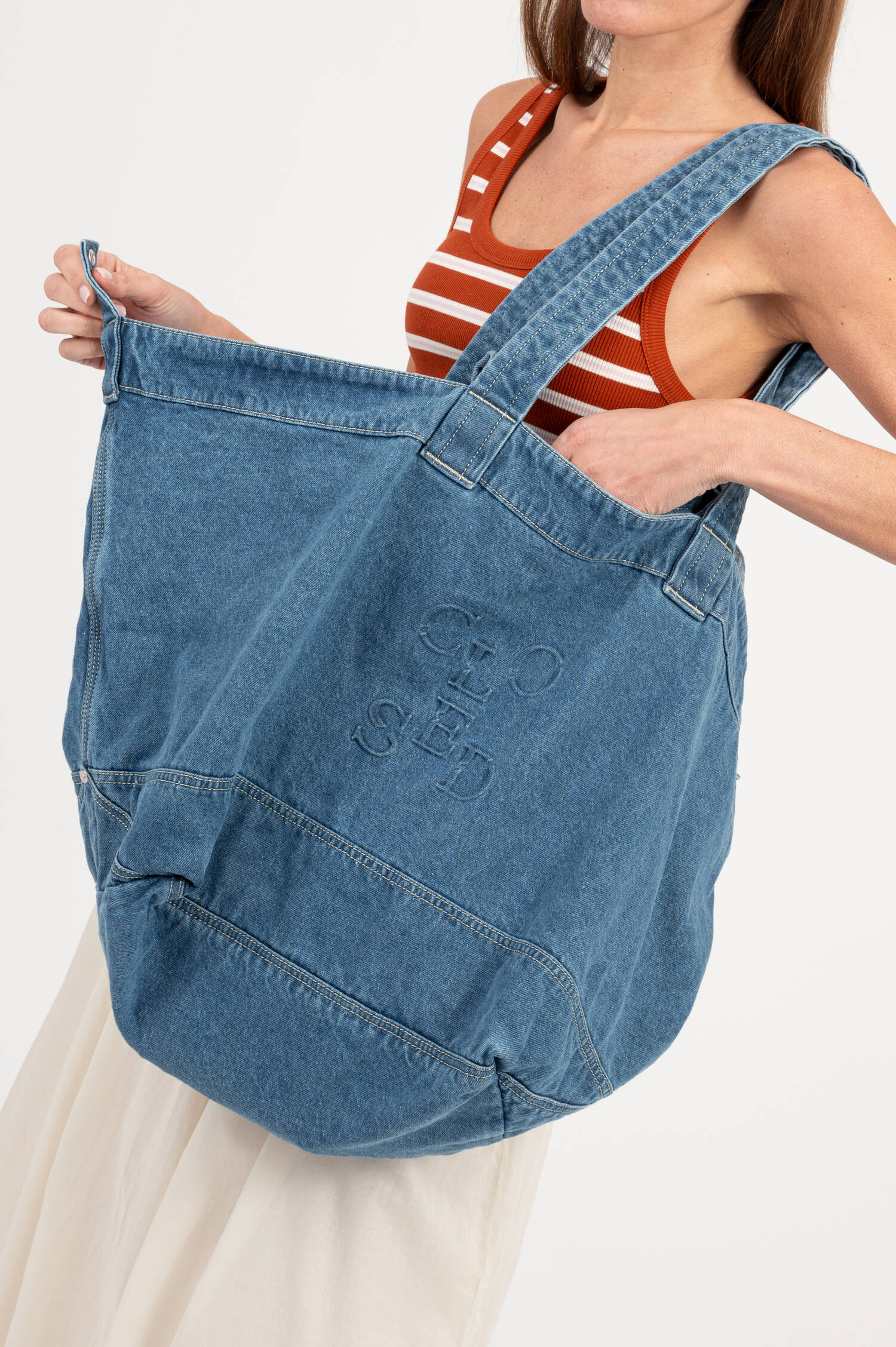 Denim Bag in Midblue