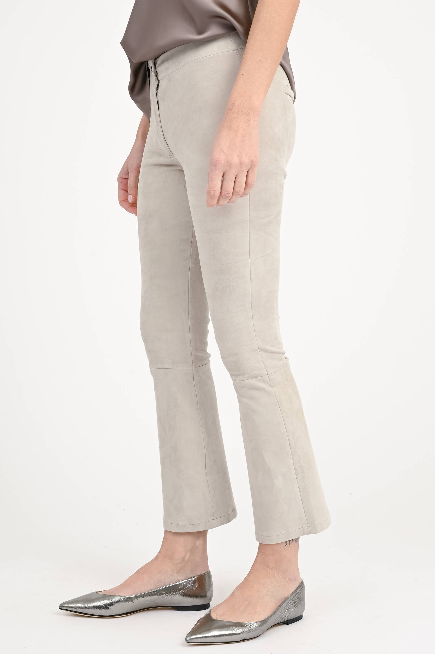  Suede Lederhose LIVELY mit Kick in Ecru