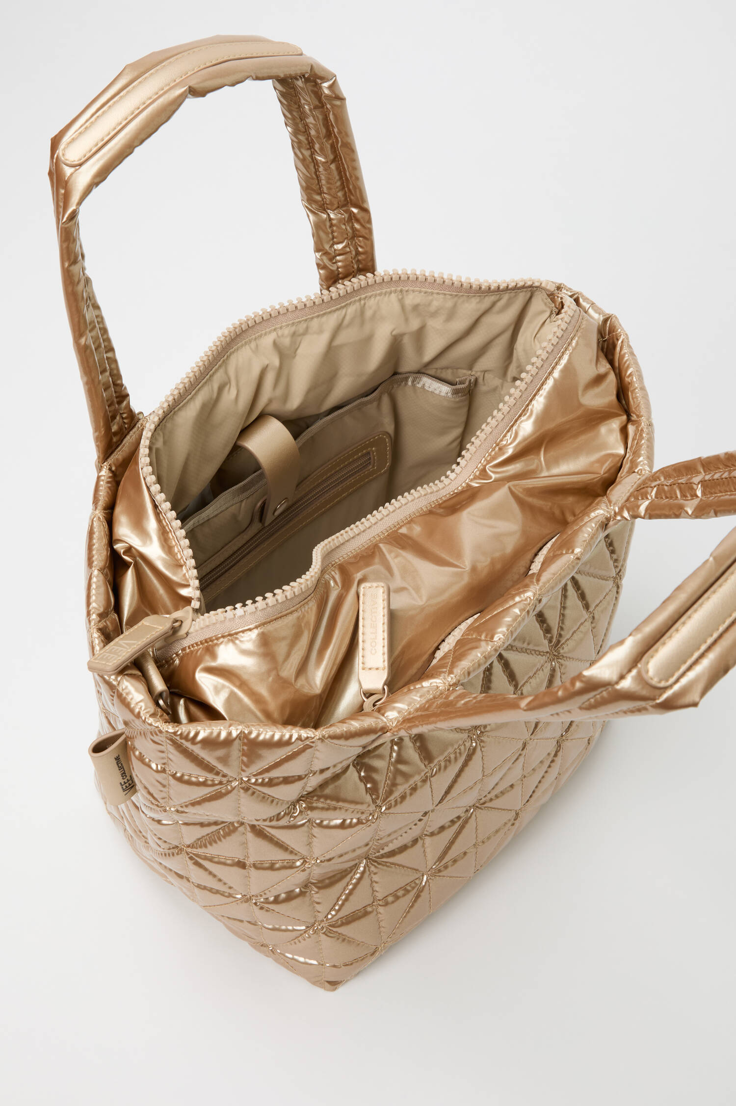 Tasche VEE LINE TOTE SMALL in Gold Metallic