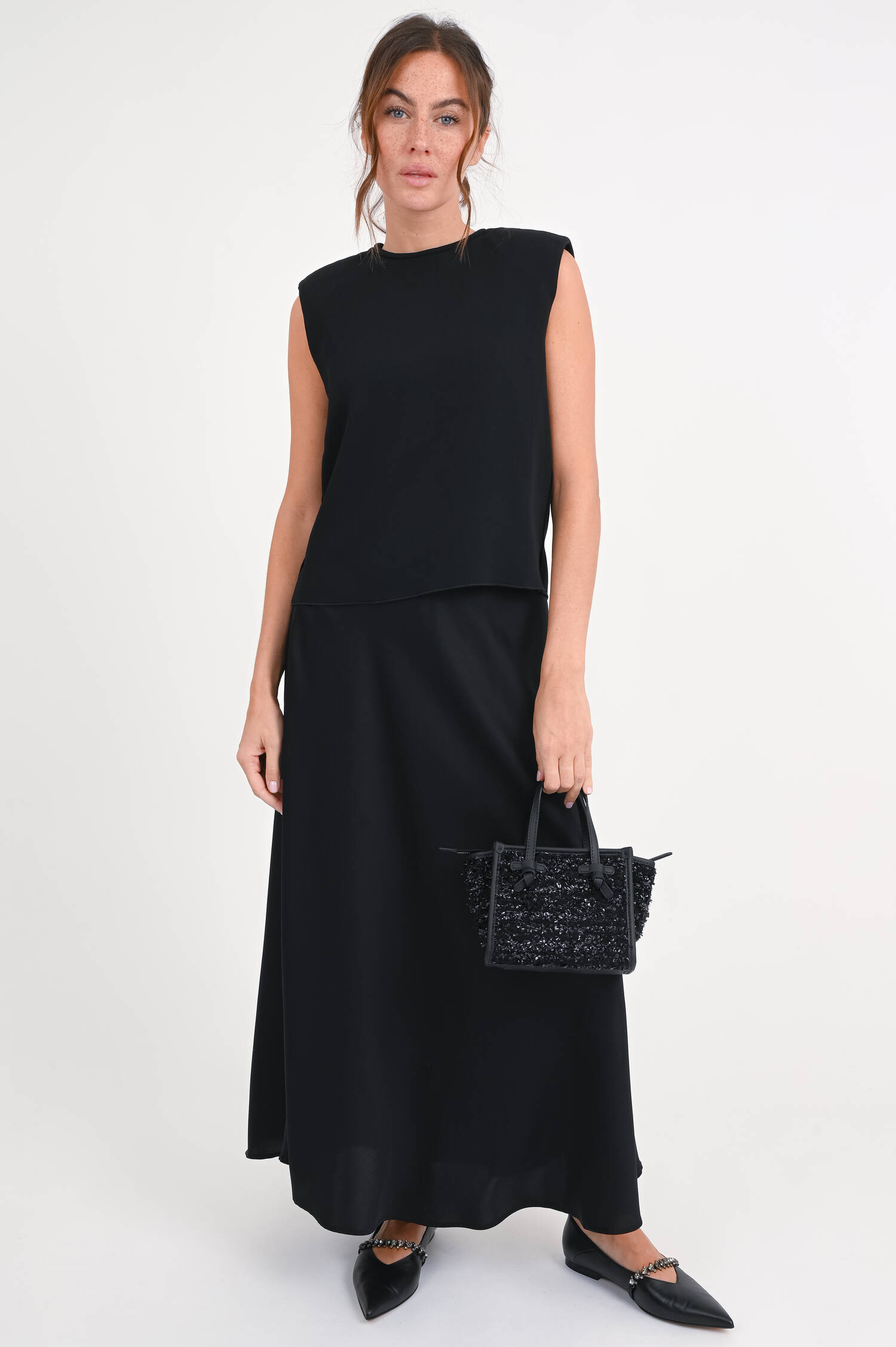 Seidenrock HANJA in Schwarz