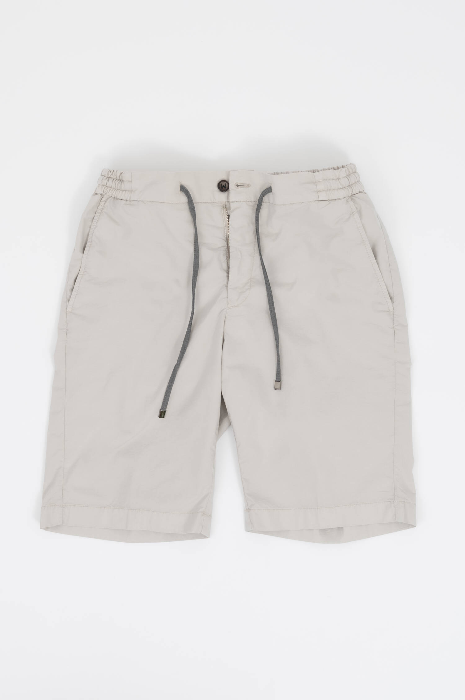 Bermuda-Shorts aus Baumwoll-Mix in Taupe