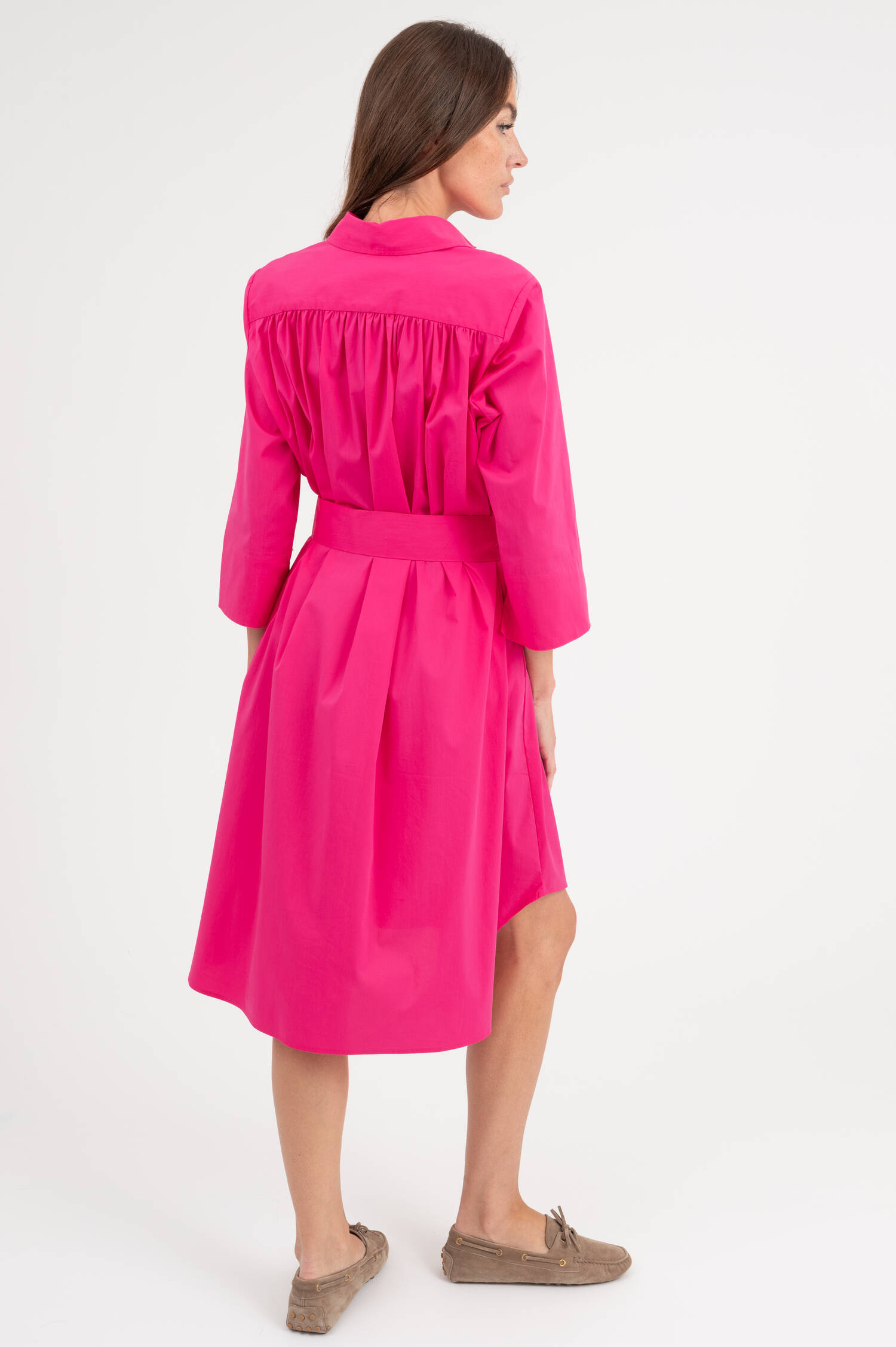Popeline Kleid in Pink Popeline Kleid in Pink