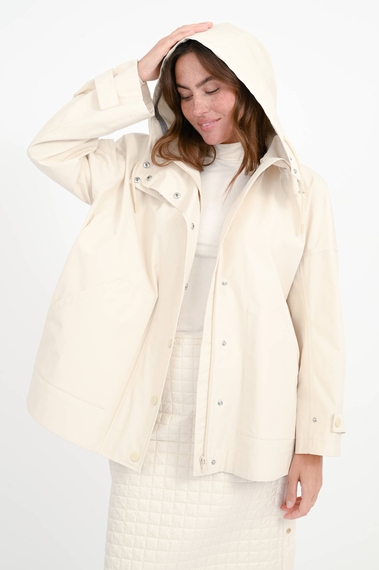 Regenjacke LABBRO in Elfenbein