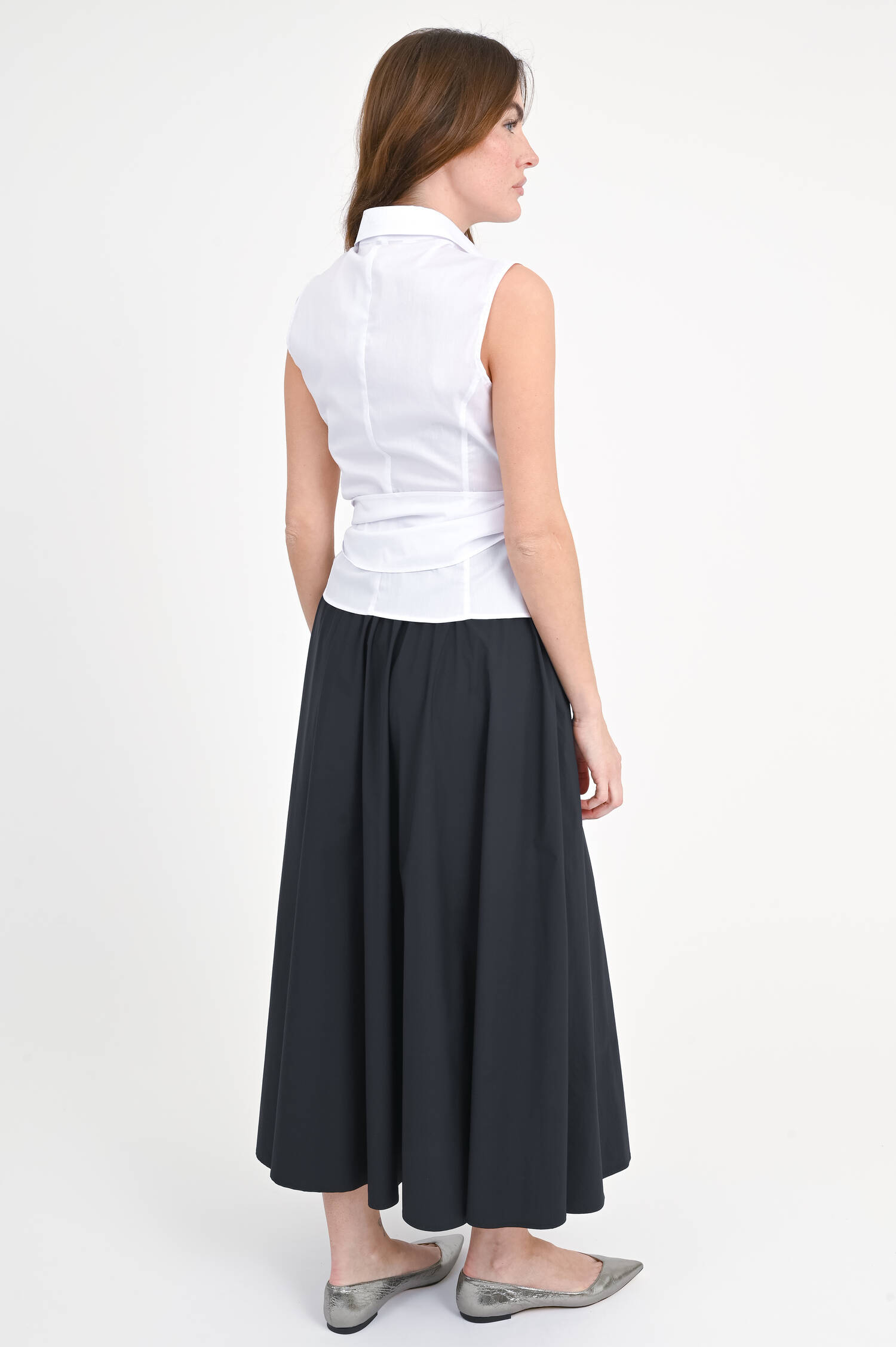 Wickelbluse IDA in Weiß