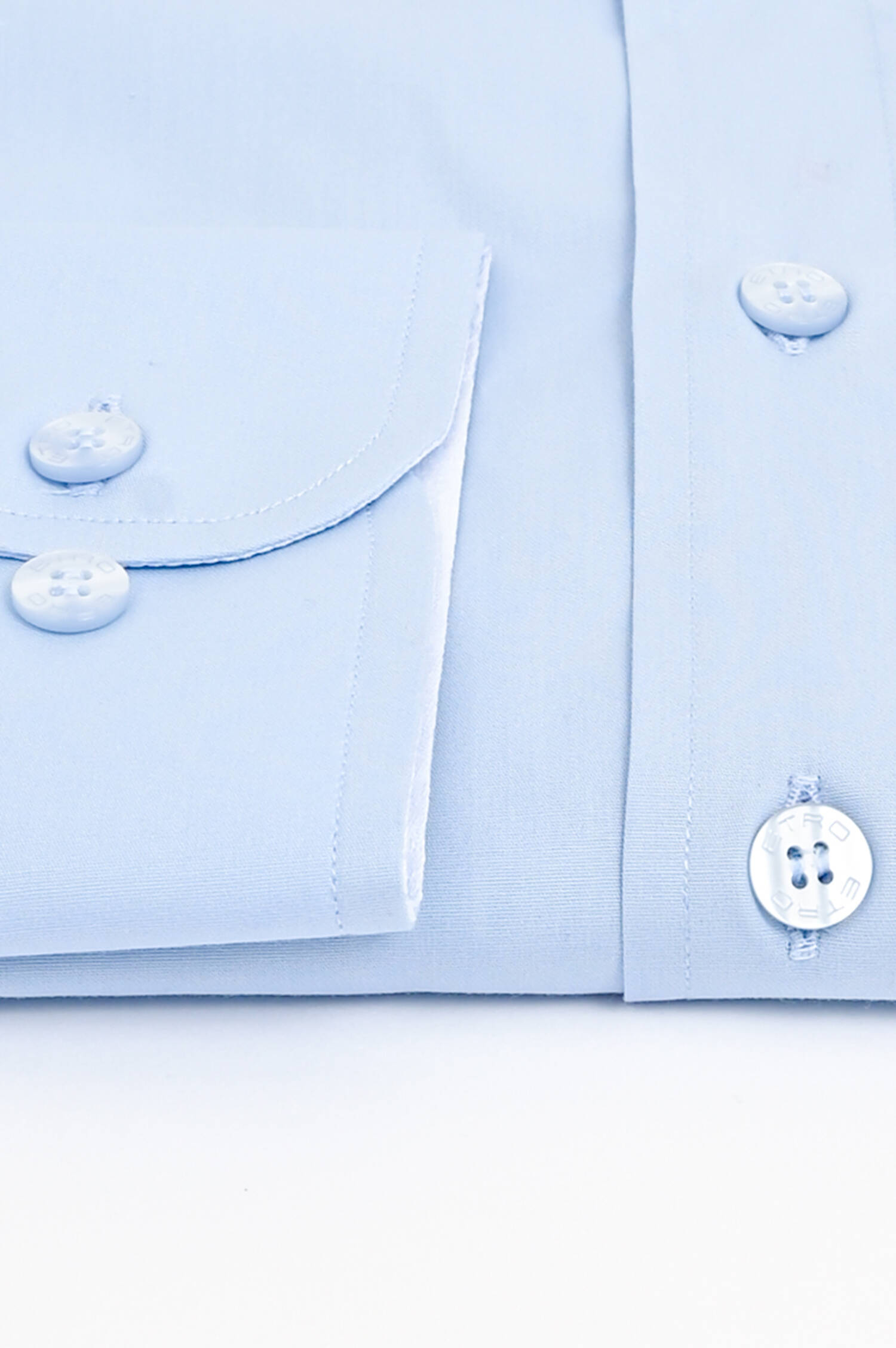 Baumwollhemd mit gesticktem Pegasus in Hellblau