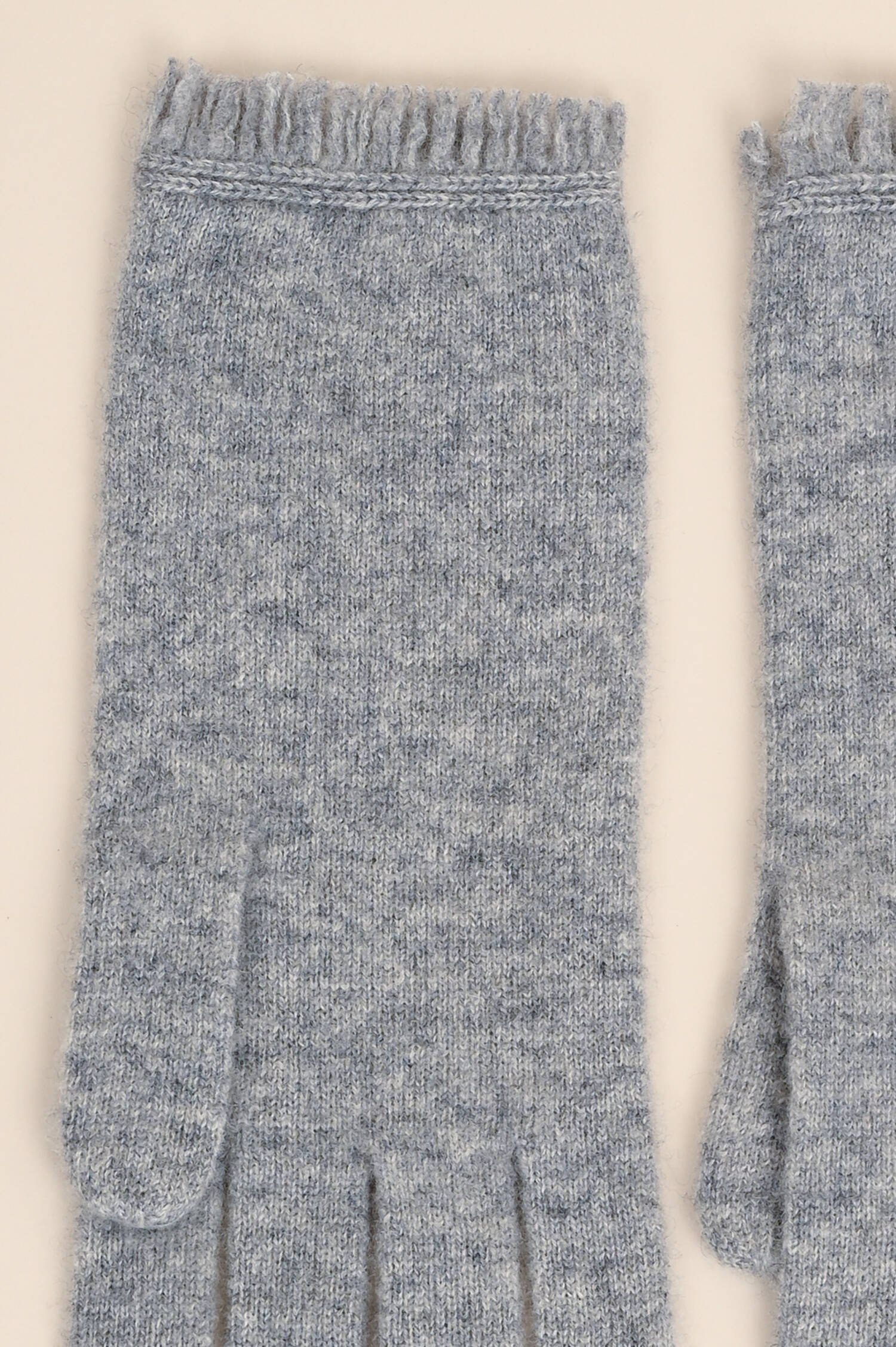 Cashmere Handschuhe in Hellgrau