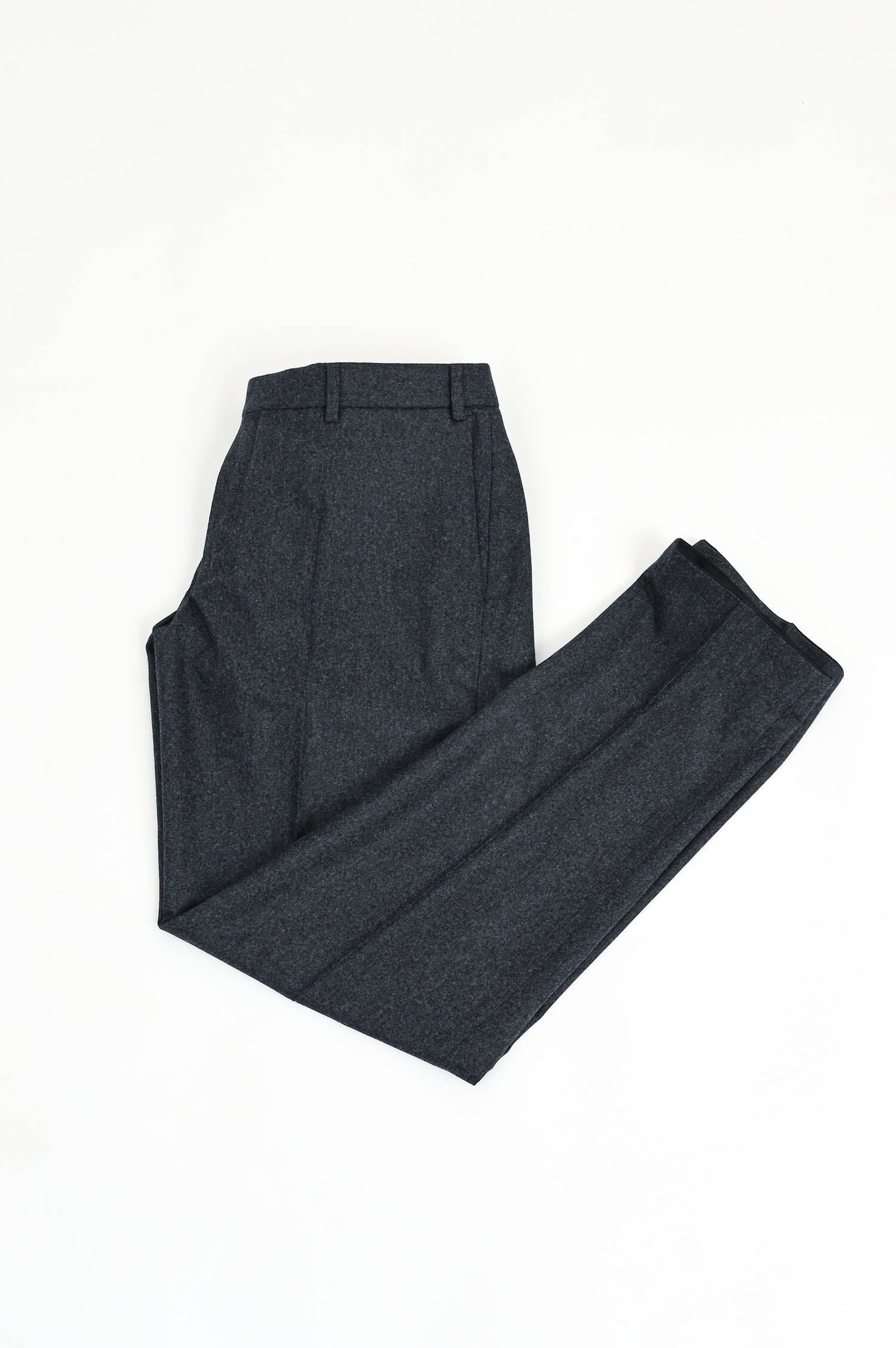 Flanellhose PIACENZA in Dunkelgrau meliert