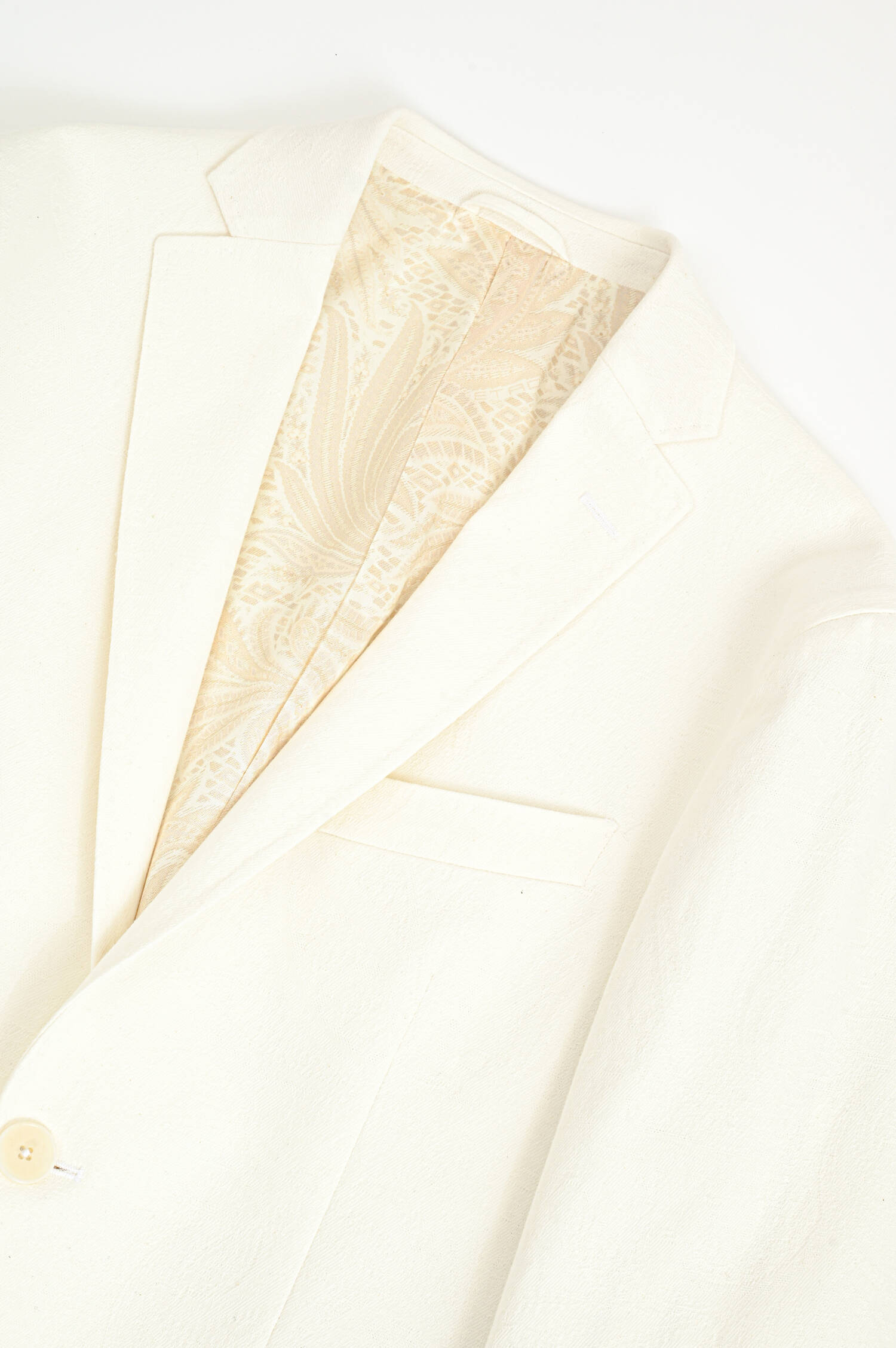 Gemustertes Jaquard Sakko in Creme