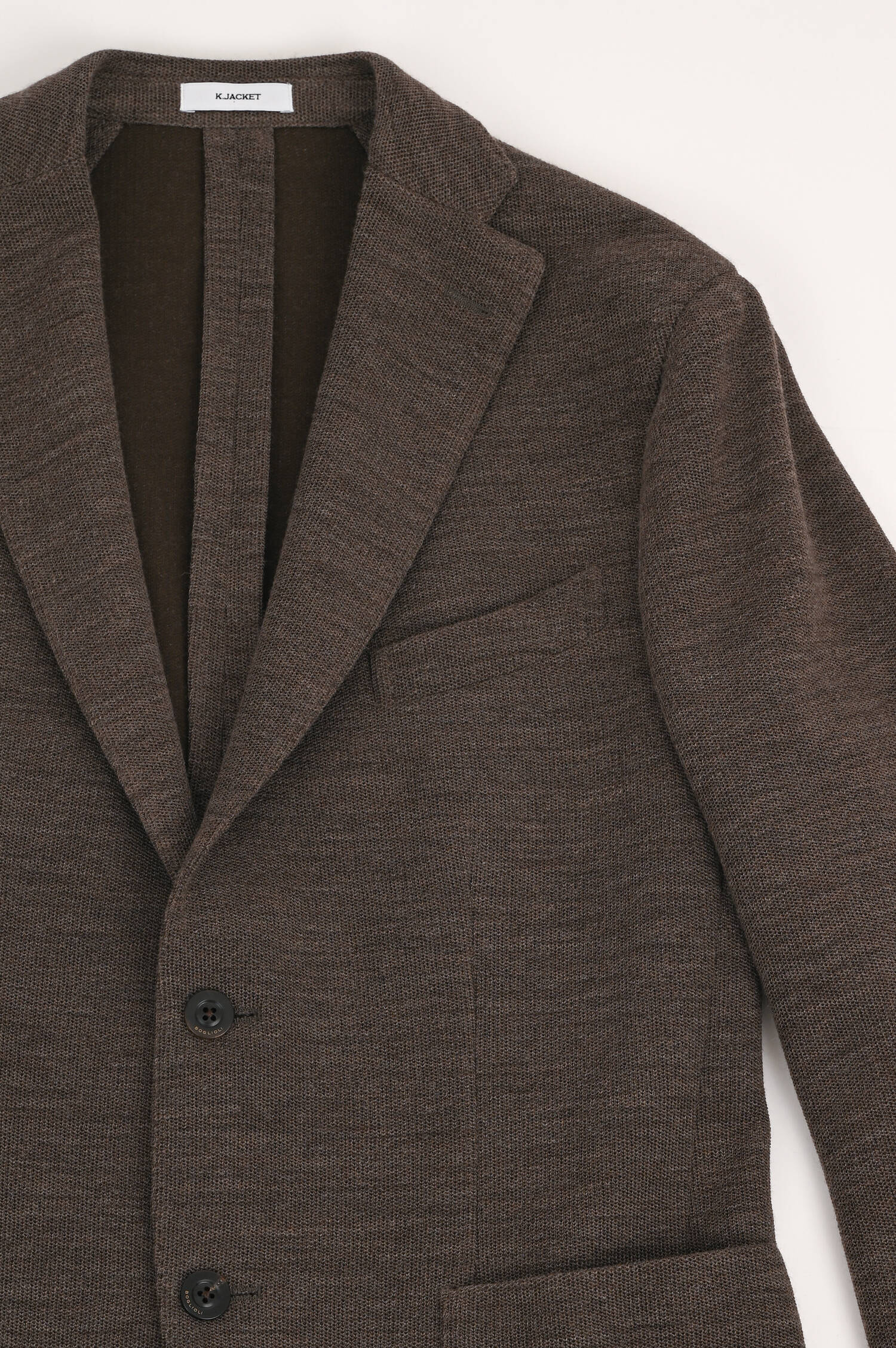 Sakko aus Wollmix in Braun