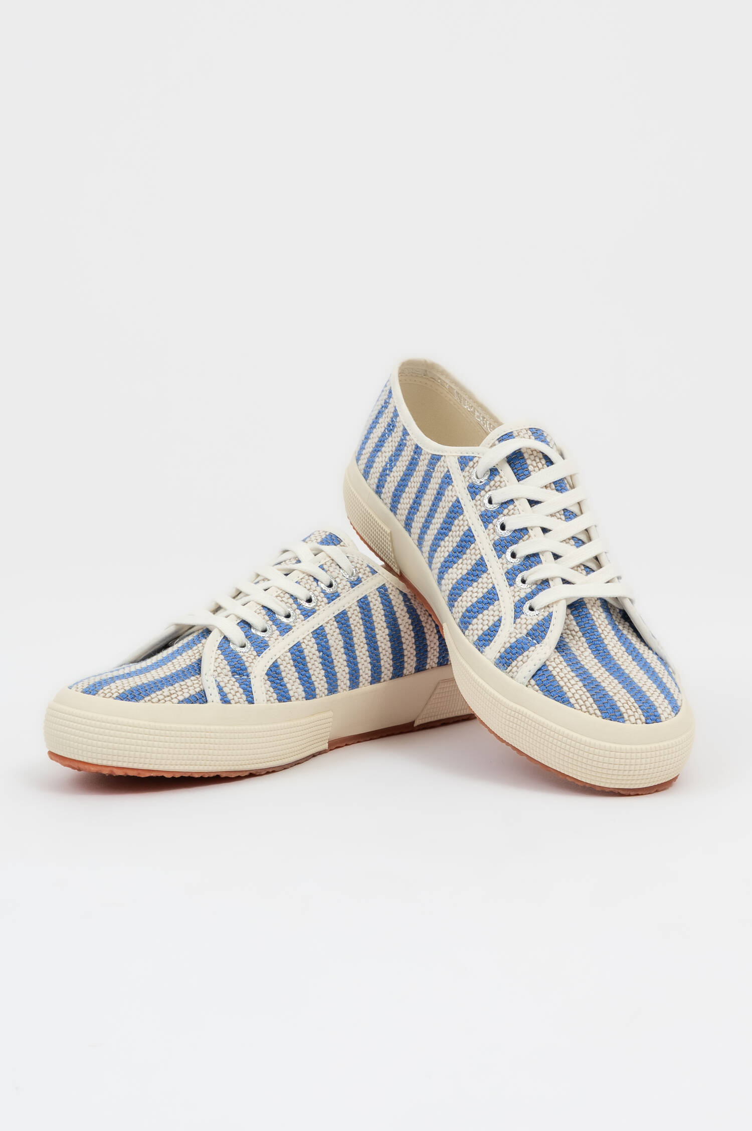 Sneaker COTTON STRIPES in Blau/Weiß