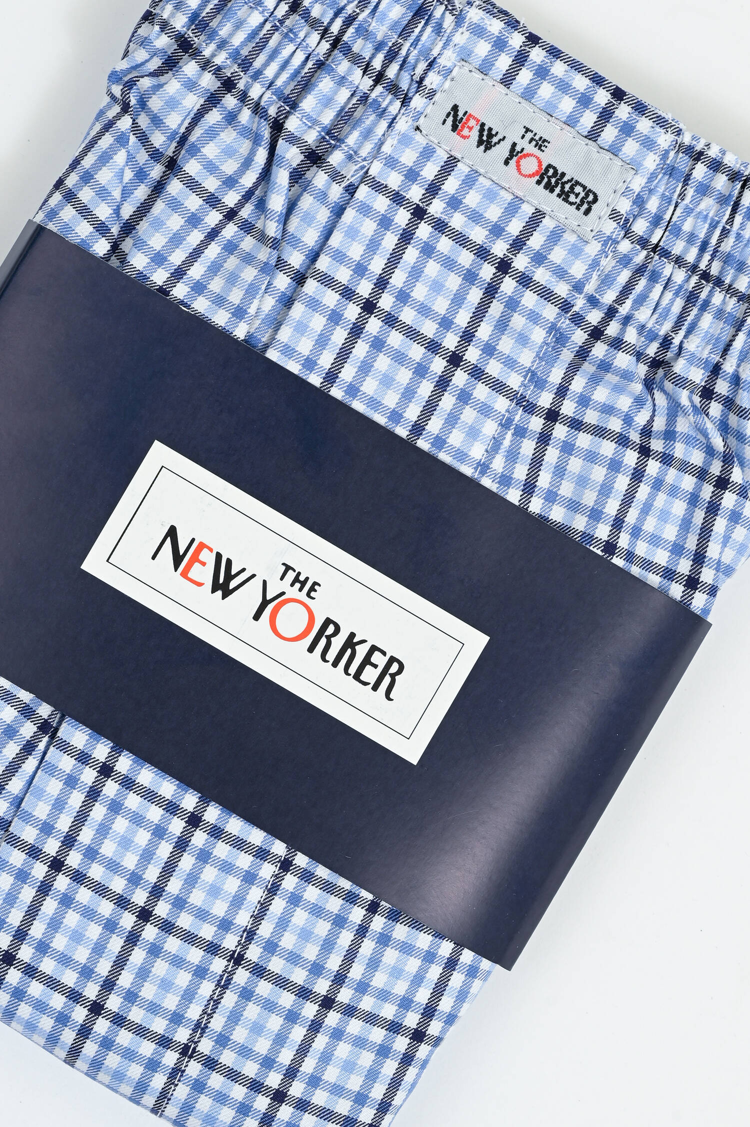  Boxershorts aus Baumwolle in Navy/Blau karriert