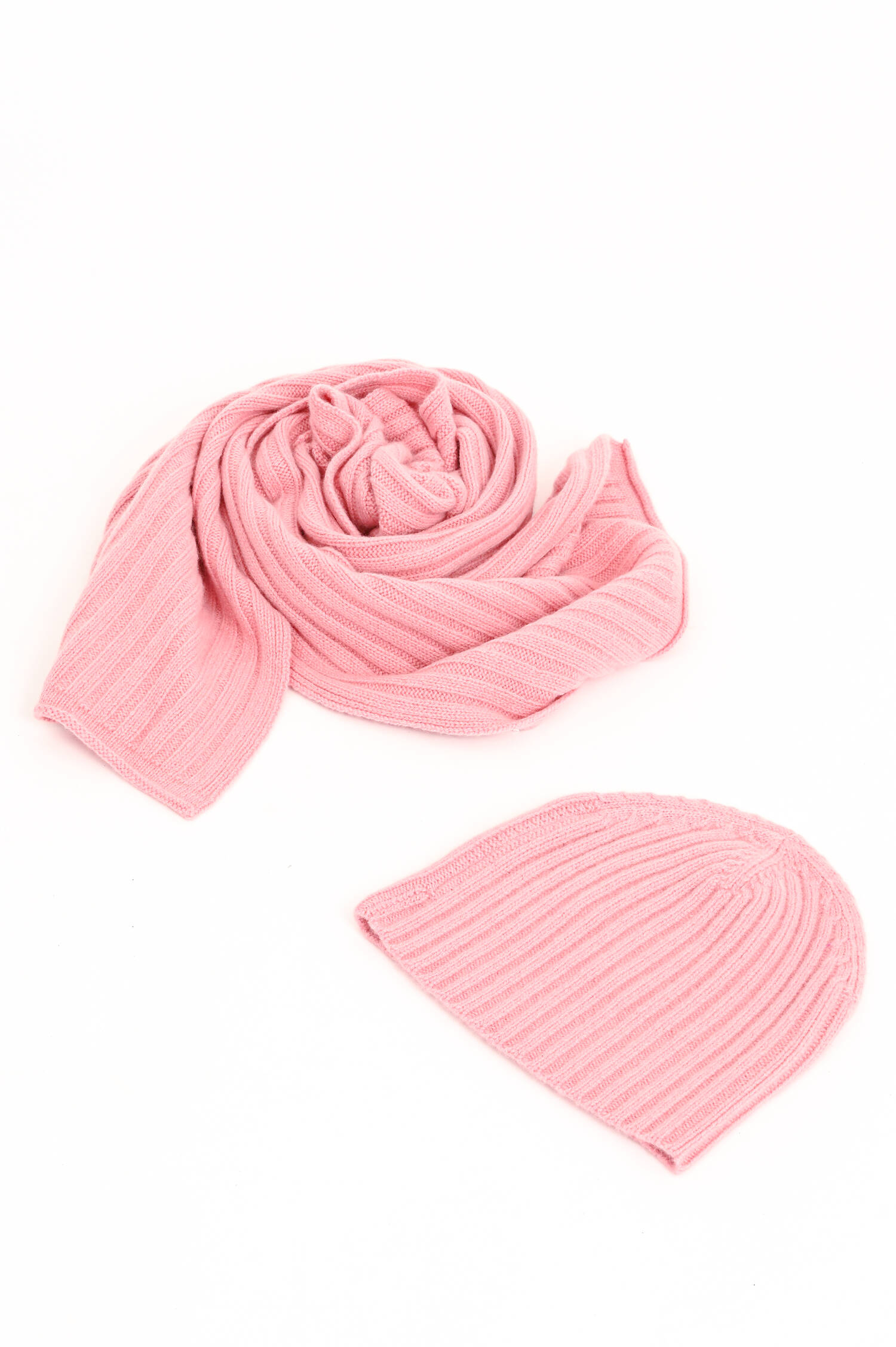 Strickschal aus Cashmere in Rosa