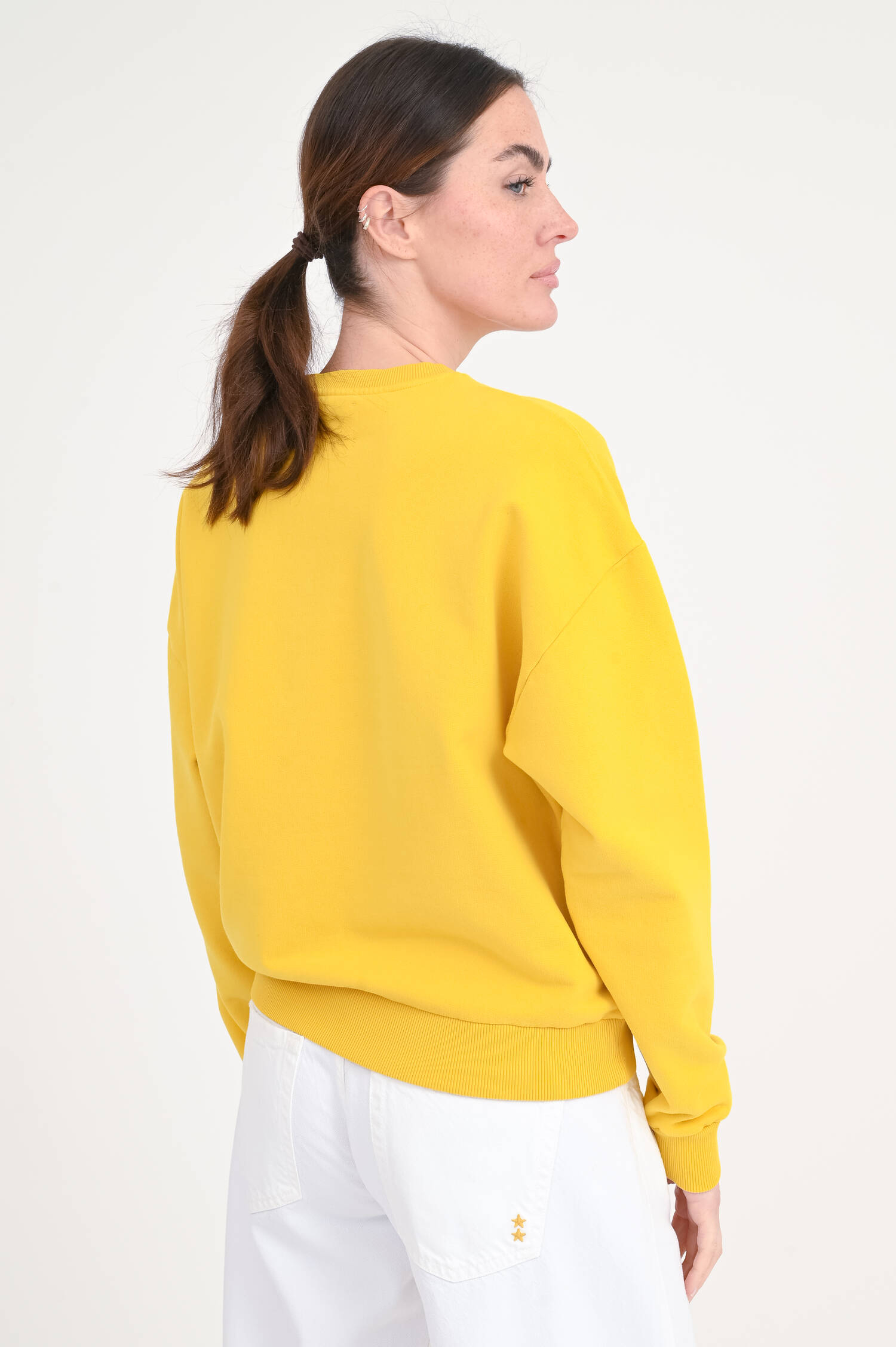 Sweatshirt aus Baumwolle in Sunny