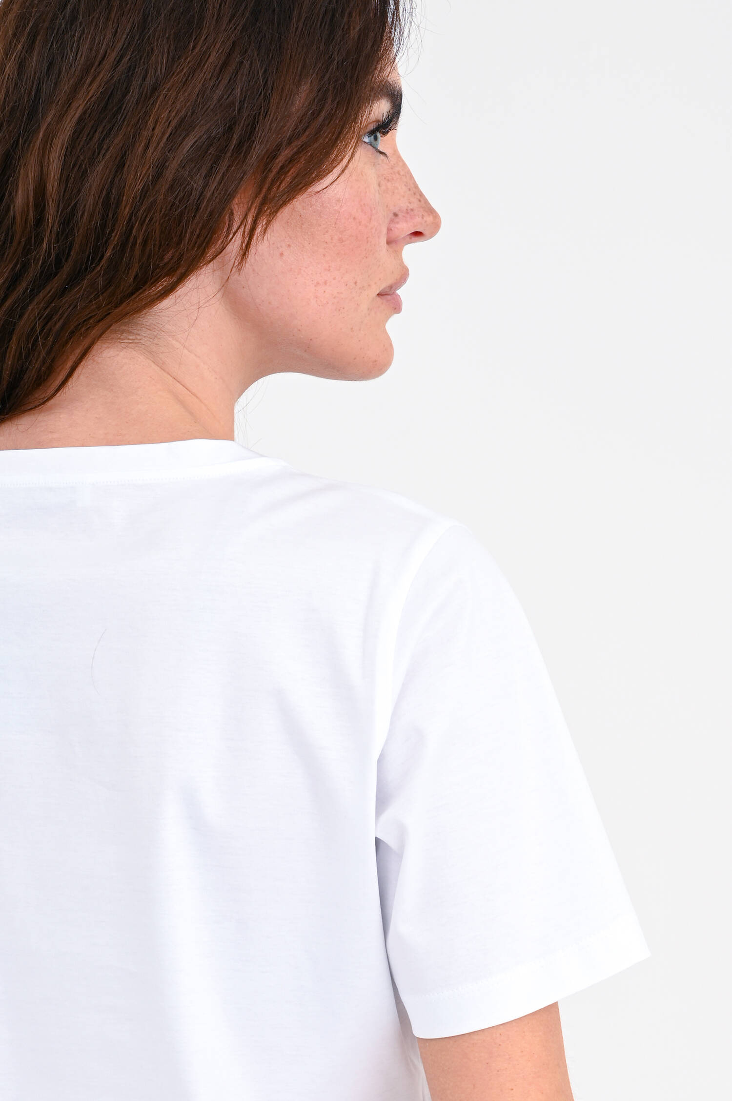 Relaxed Fit Baumwollshirt in Weiß