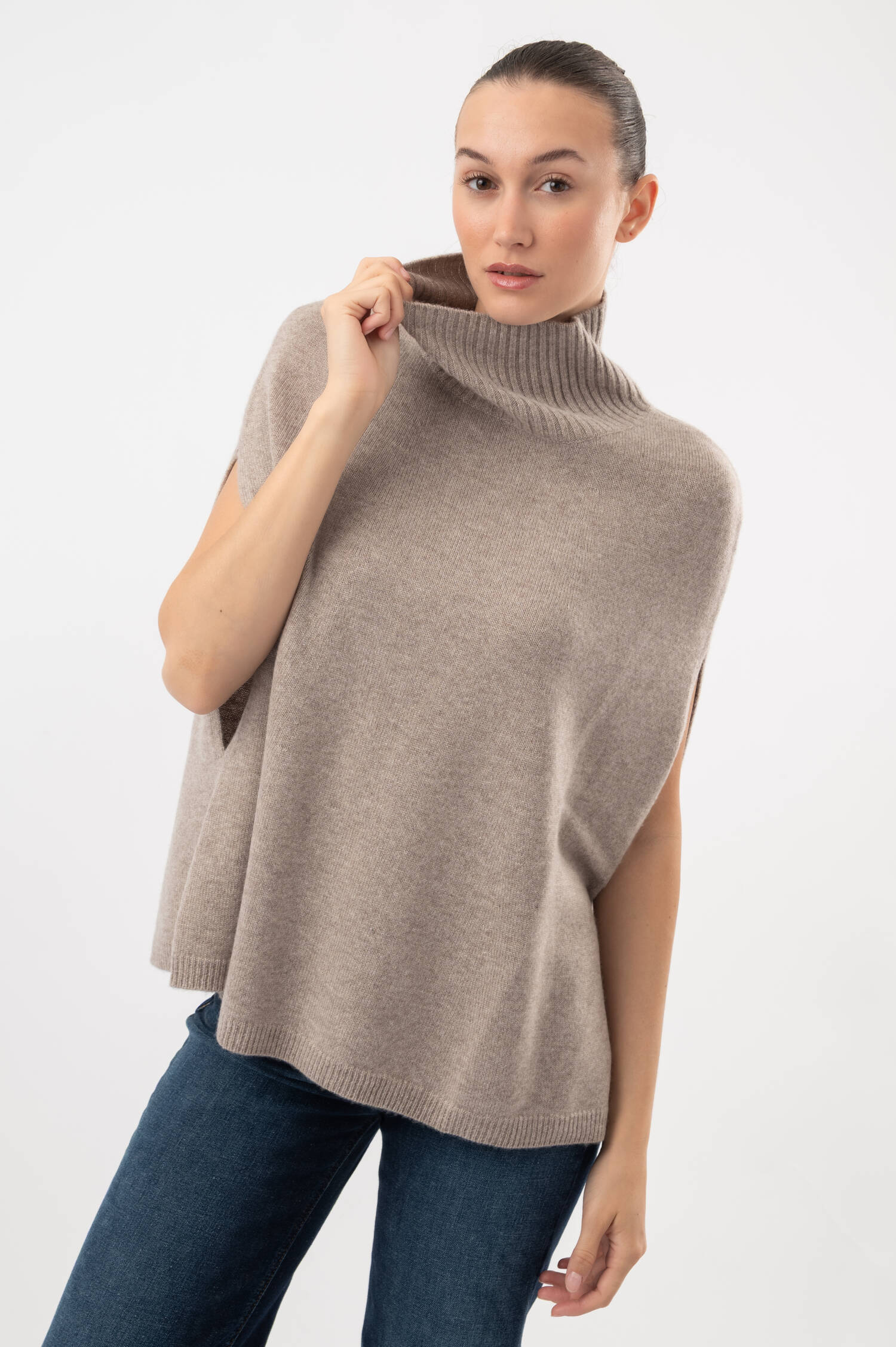 Cashmere-Cape ANNICANE in Beige