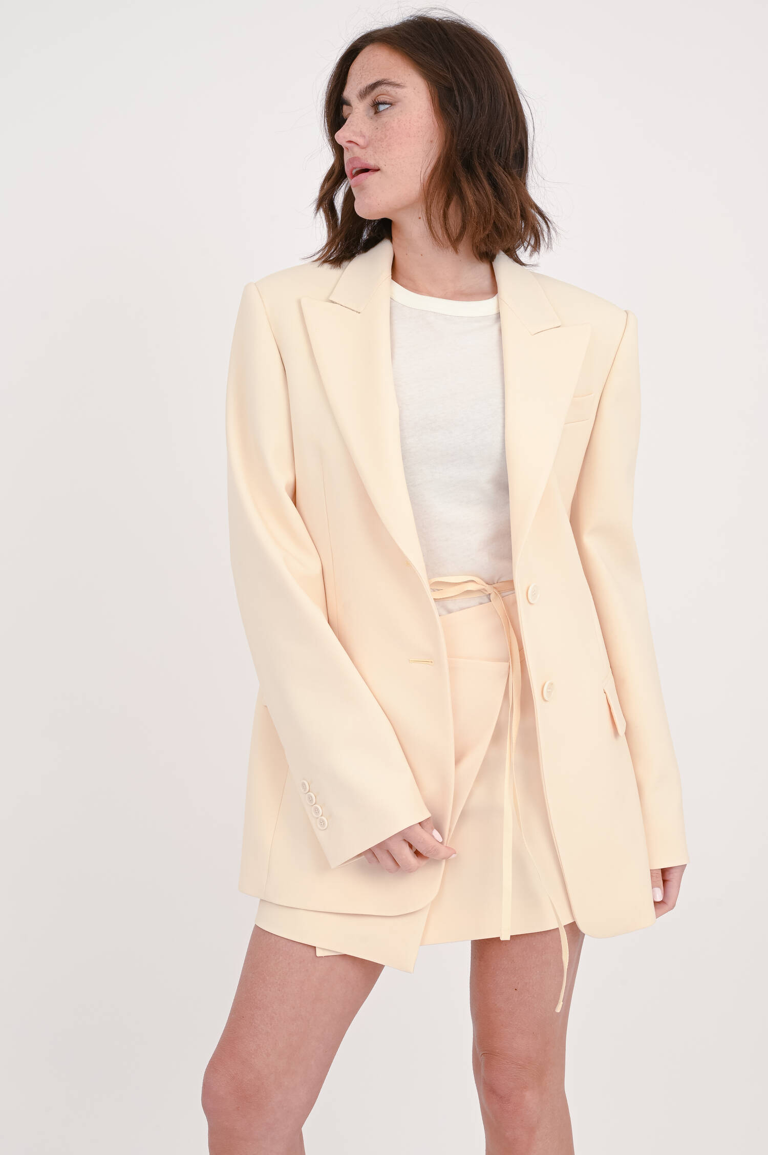 Einreihiger Blazer ZERMAT in Vanille