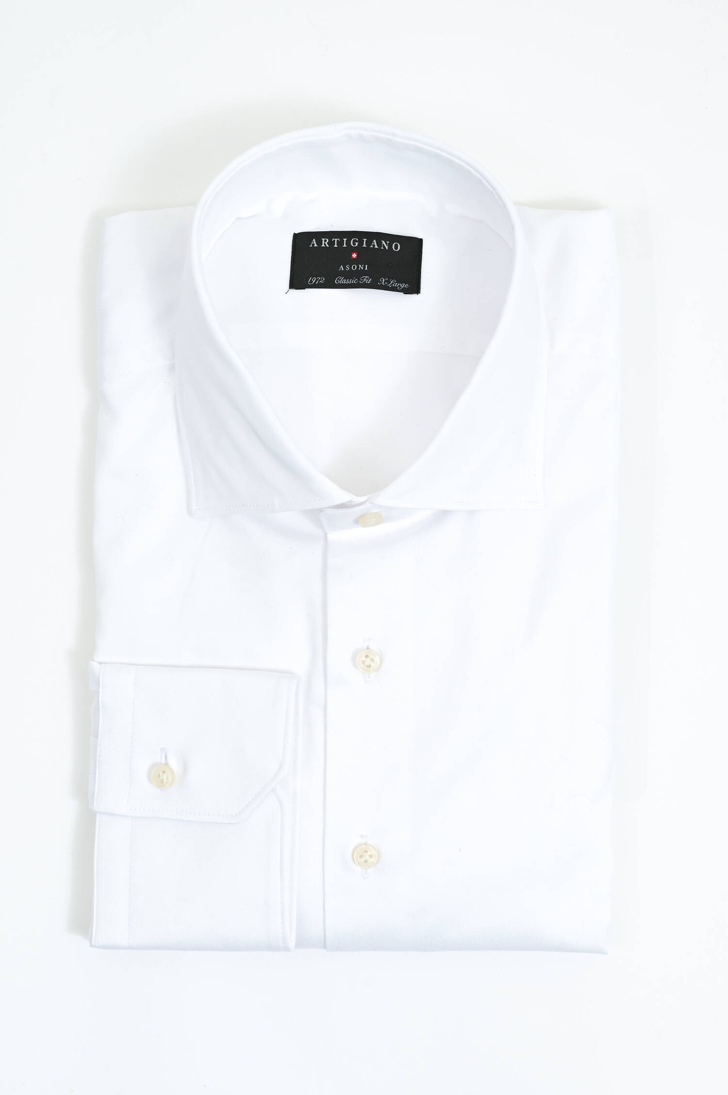 Oxford-Hemd aus Baumwolle in Weiß