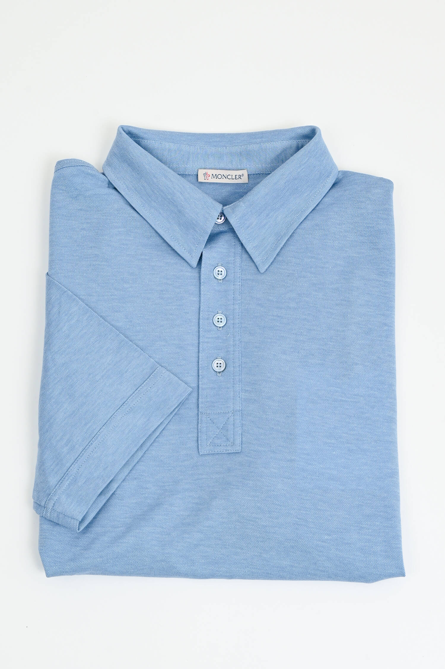 Polo aus Baumwoll-Lyocell-Mix in Blau