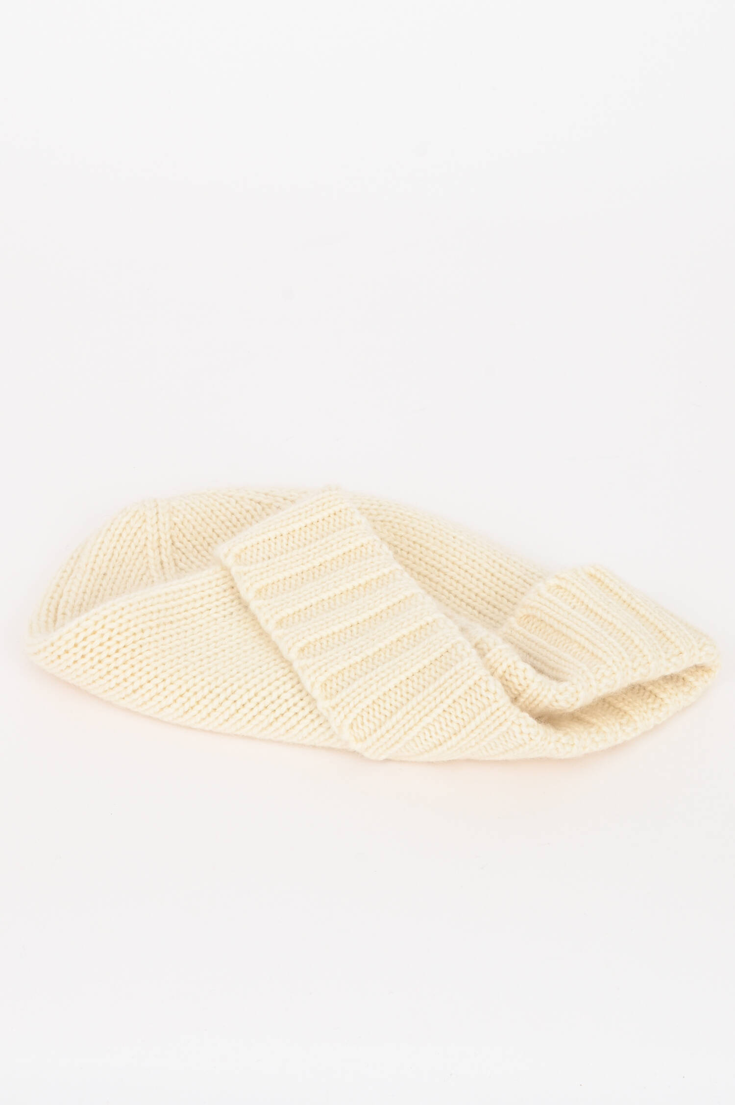 Mütze aus Cashmere in Creme