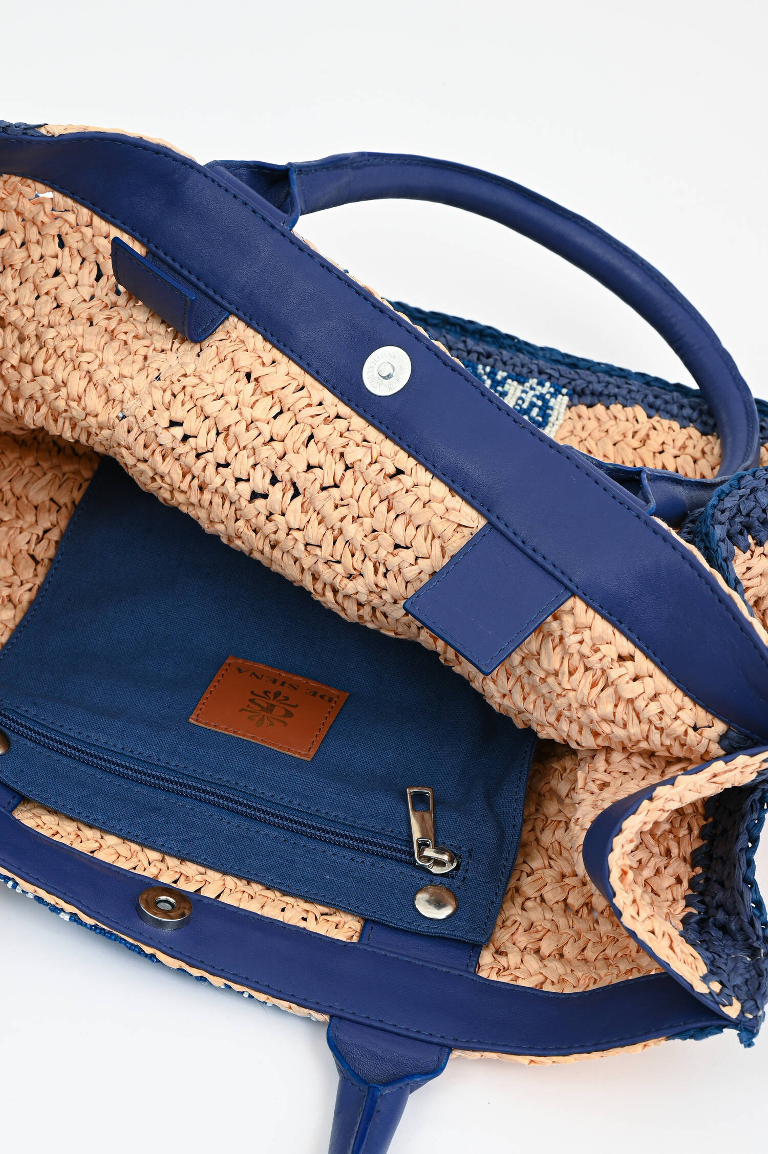 Strandtasche WÖRTHERSEE in Beige/Blau