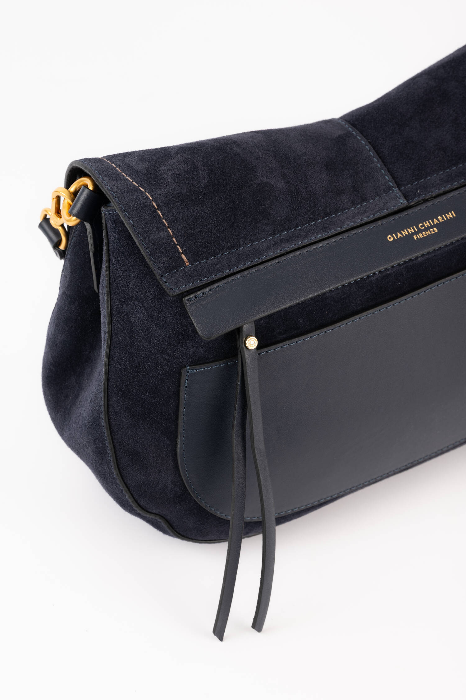 Veloursleder Tasche HELENA in Navy Veloursleder Tasche HELENA in Navy