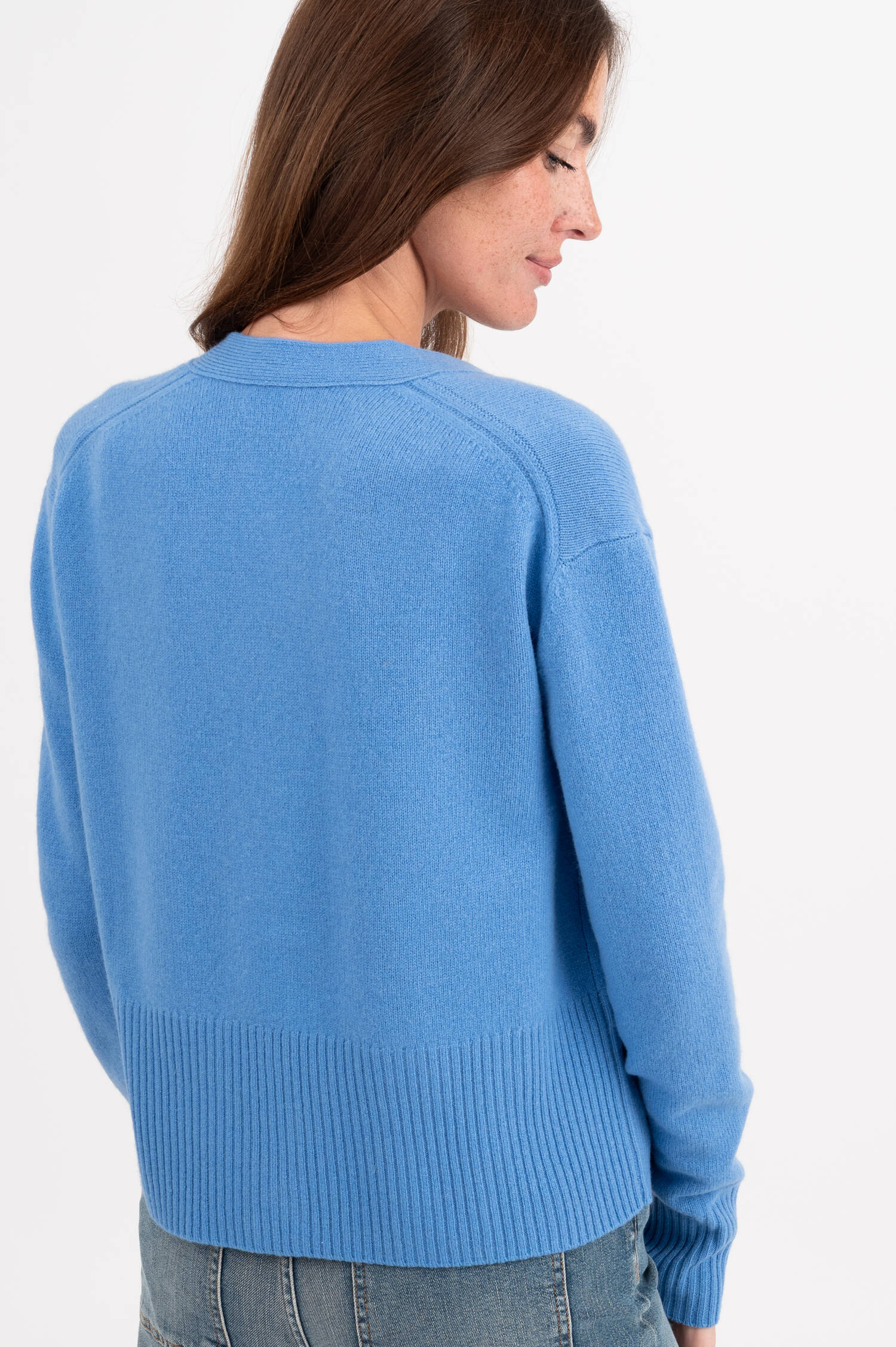 Cardigan aus Wolle in Blau Cardigan aus Wolle in Blau