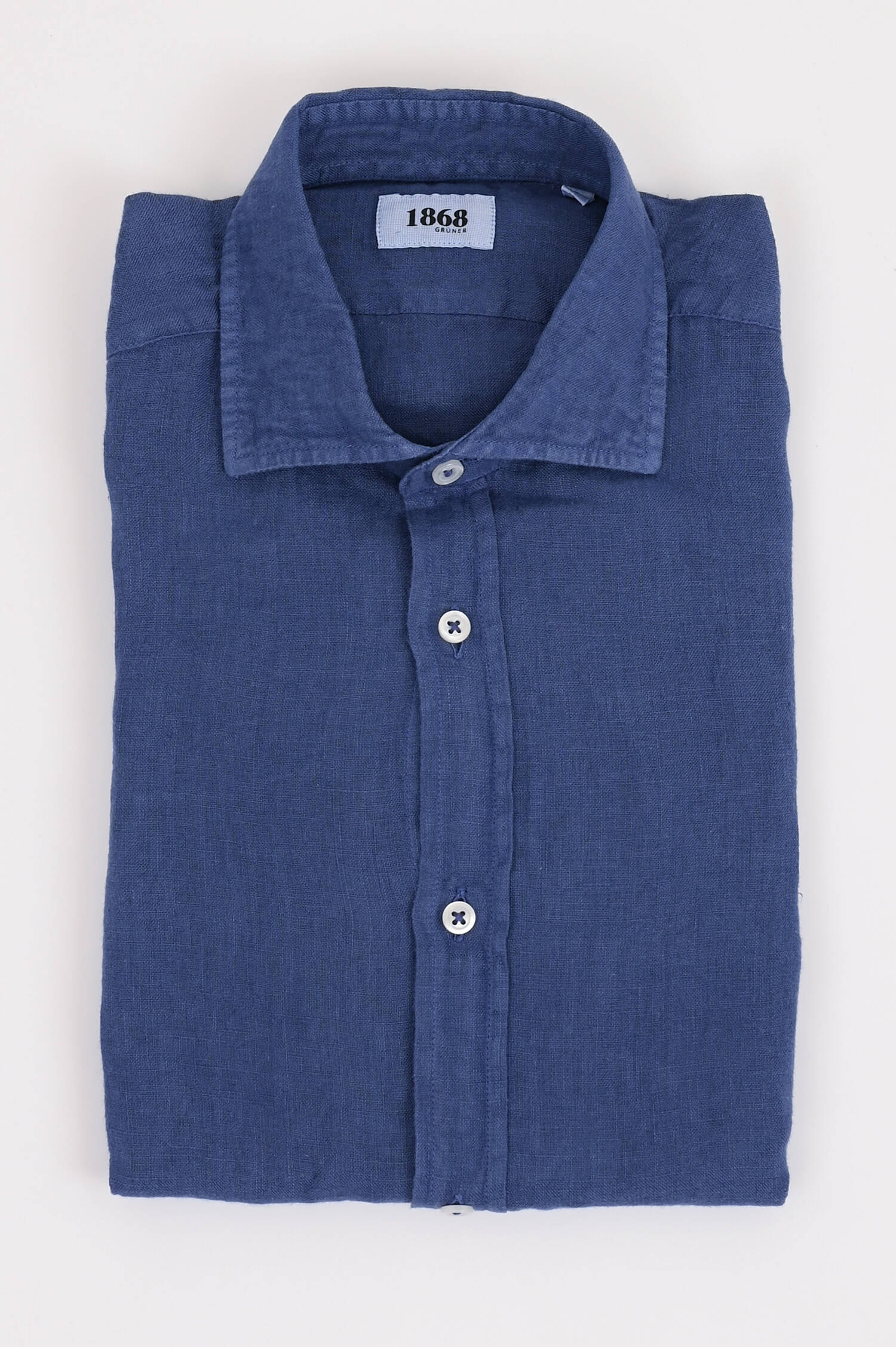 Leinenhemd in Tintenblau
