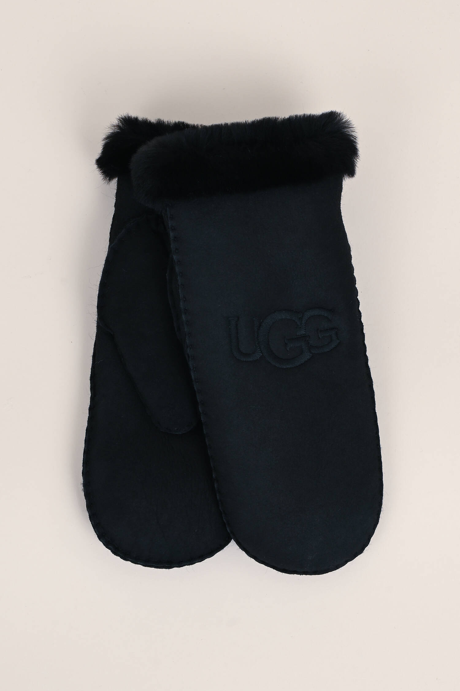 Lammfell Fäustlinge SHEARLING in Schwarz