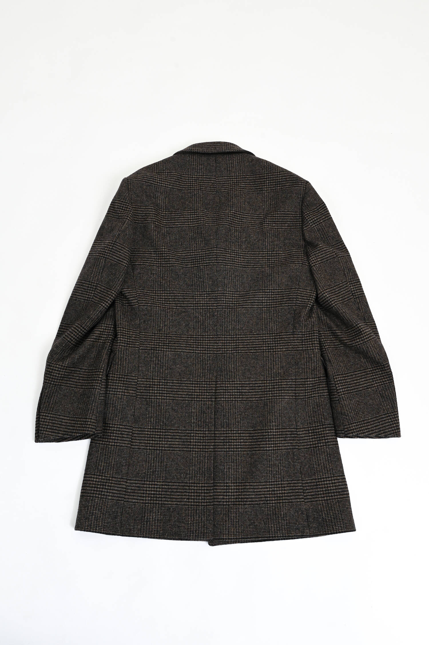 Woll-Mix Mantel in Braun kariert Woll-Mix Mantel in Braun kariert