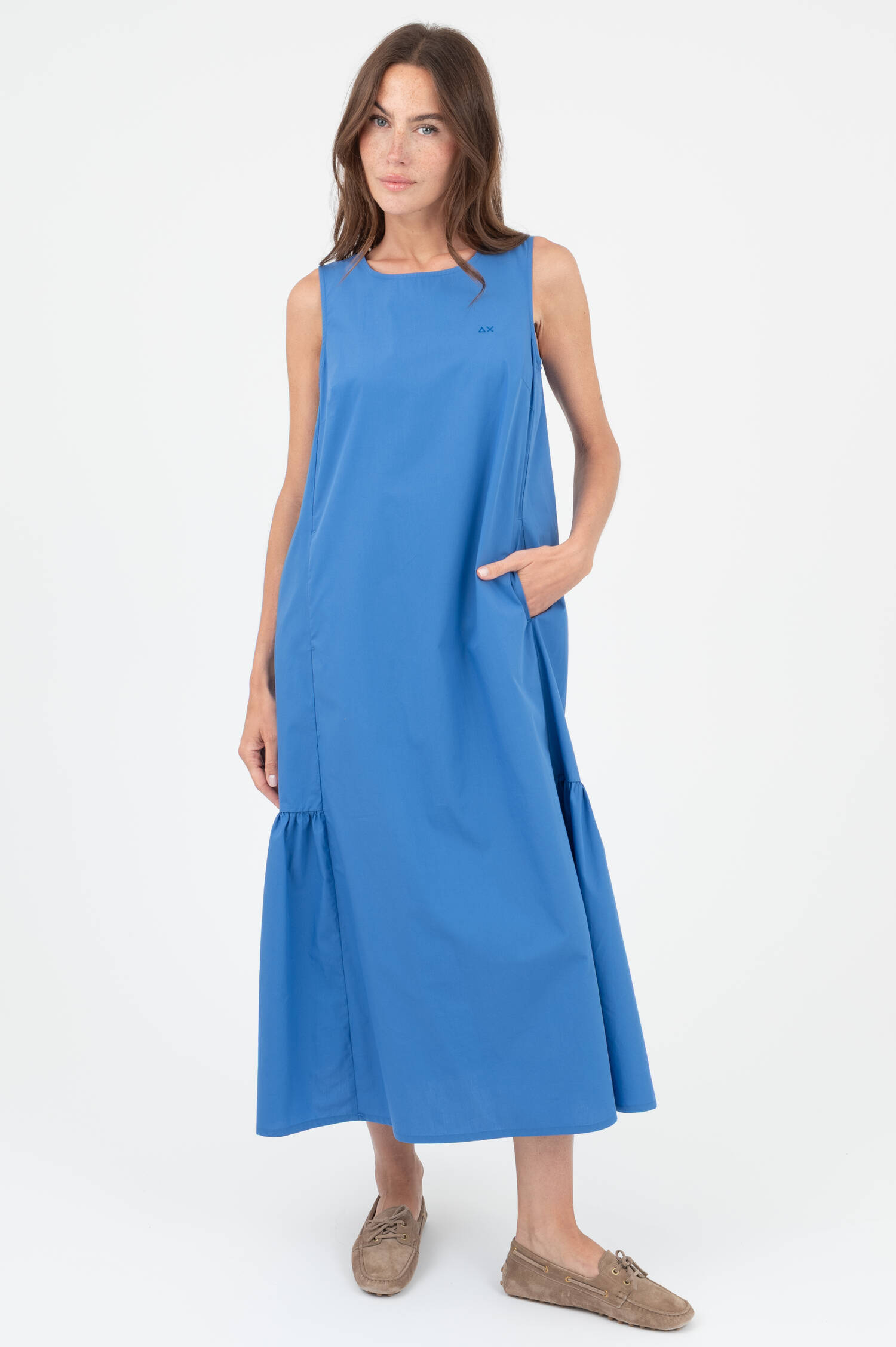 Midi Kleid in Blau