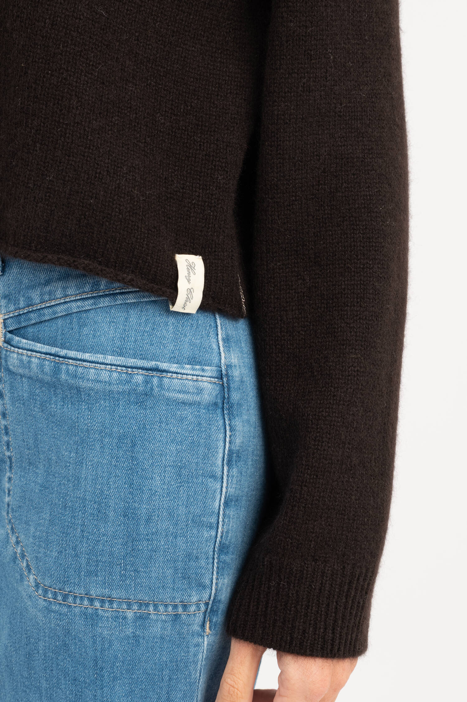 Cashmere Pullover in Dunkelbraun