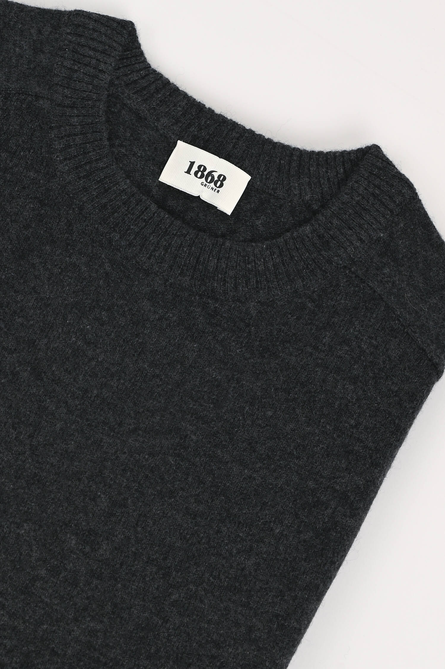 Cashmere Strickpullover in Anthrazit meliert