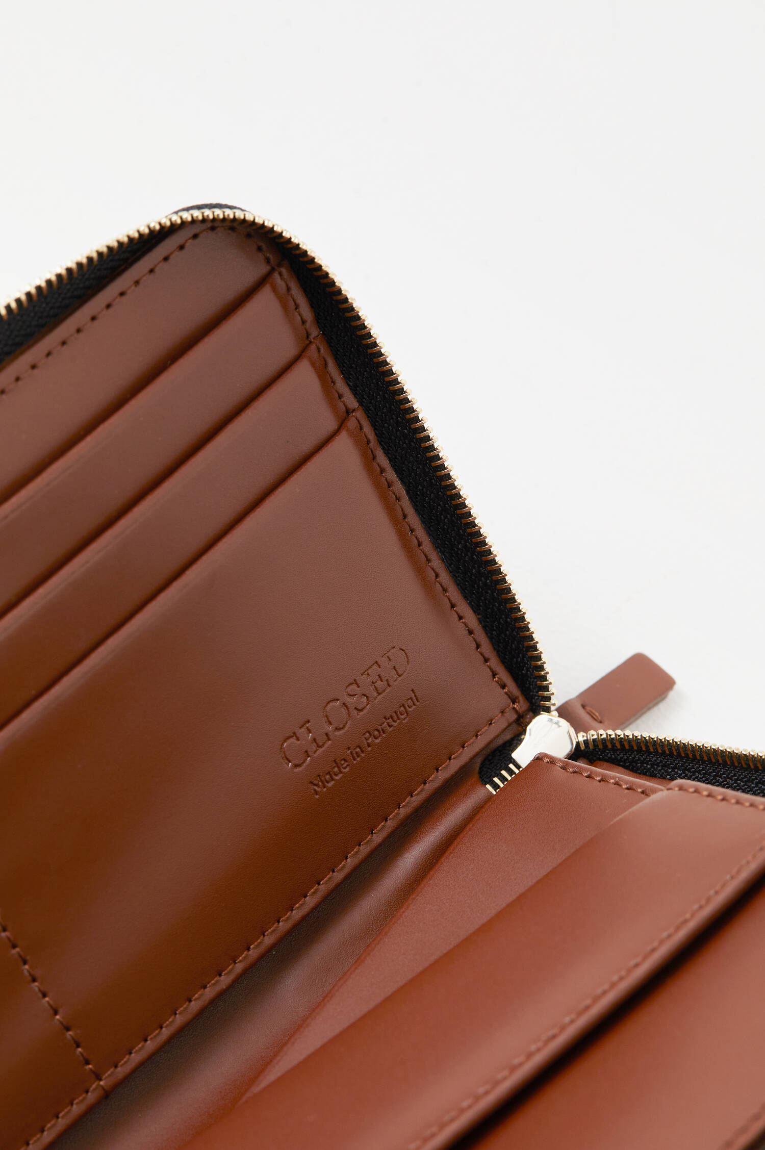 Leder Brieftasche in Braun