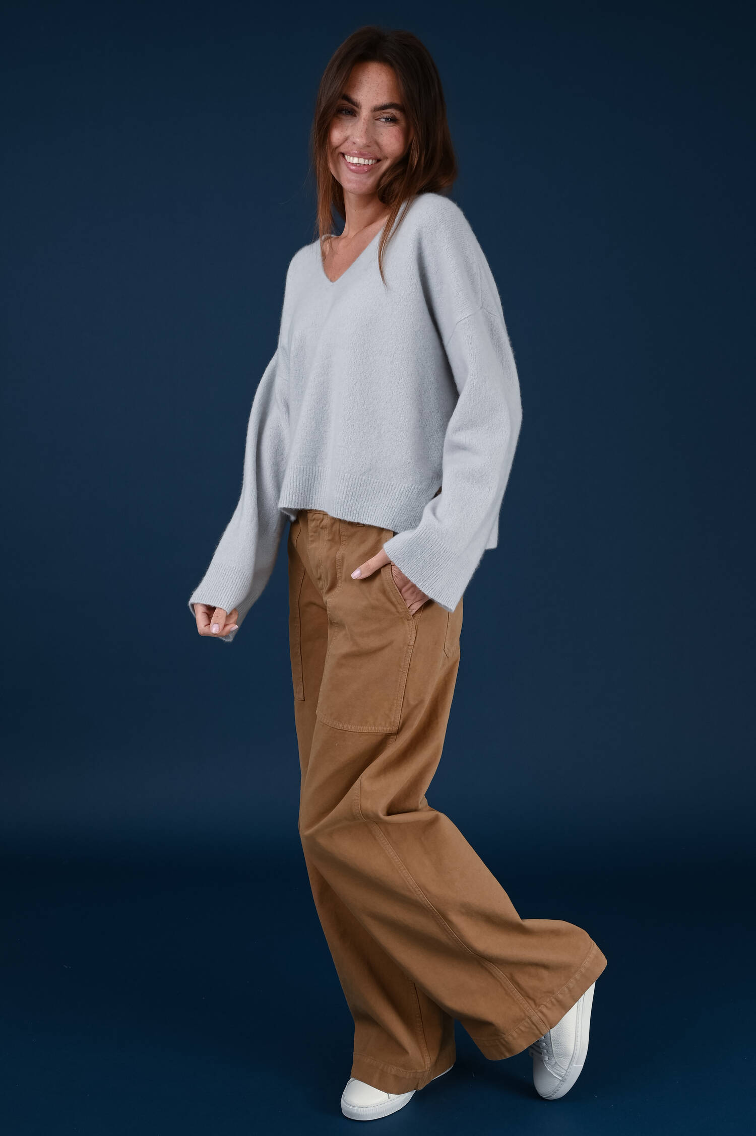 Cashmeremix Pullover SEMADARA in Grau Cashmeremix Pullover SEMADARA in Grau