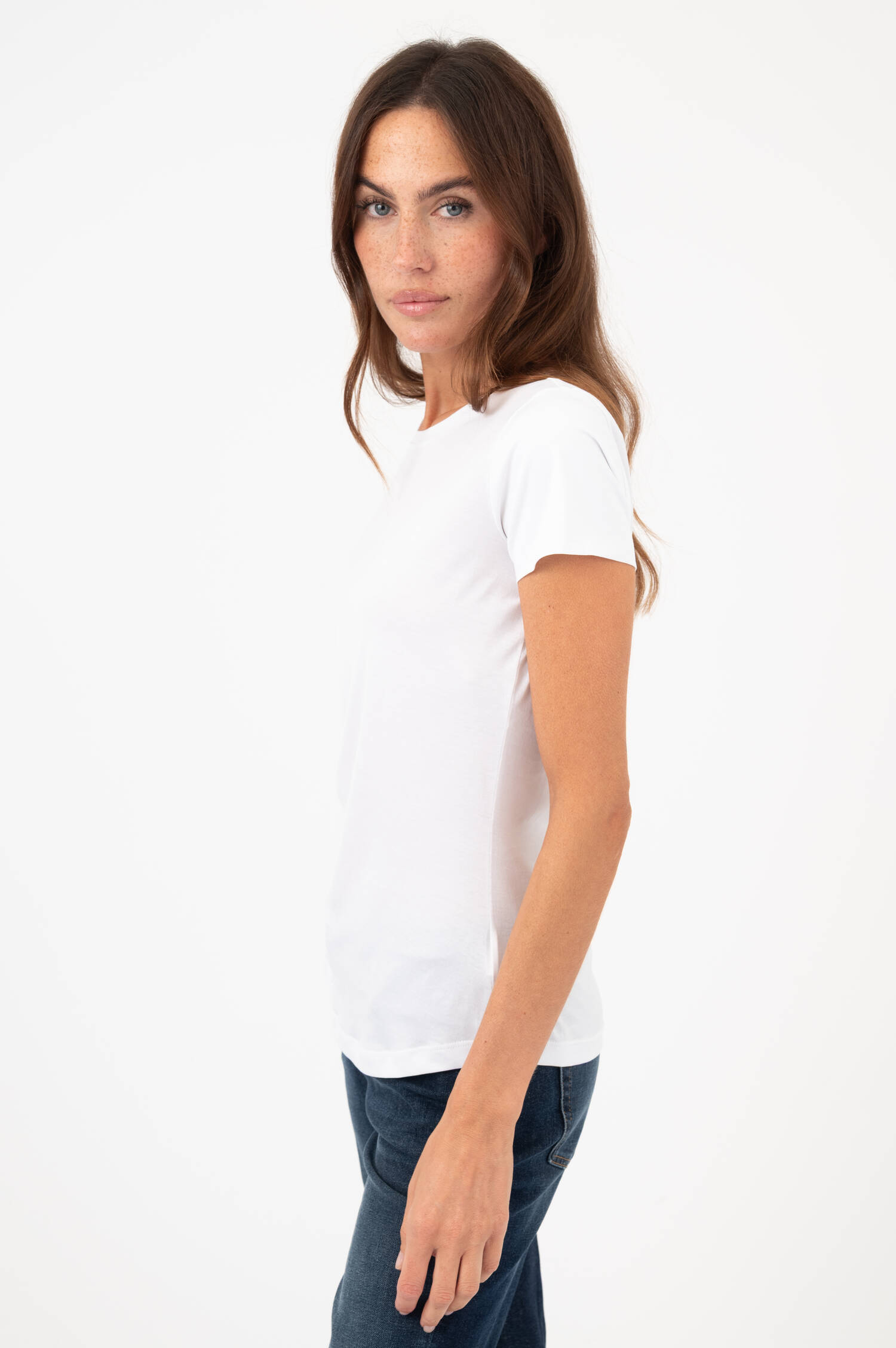 Baumwoll-Shirt FANNY in Bianco Baumwoll-Shirt FANNY in Bianco
