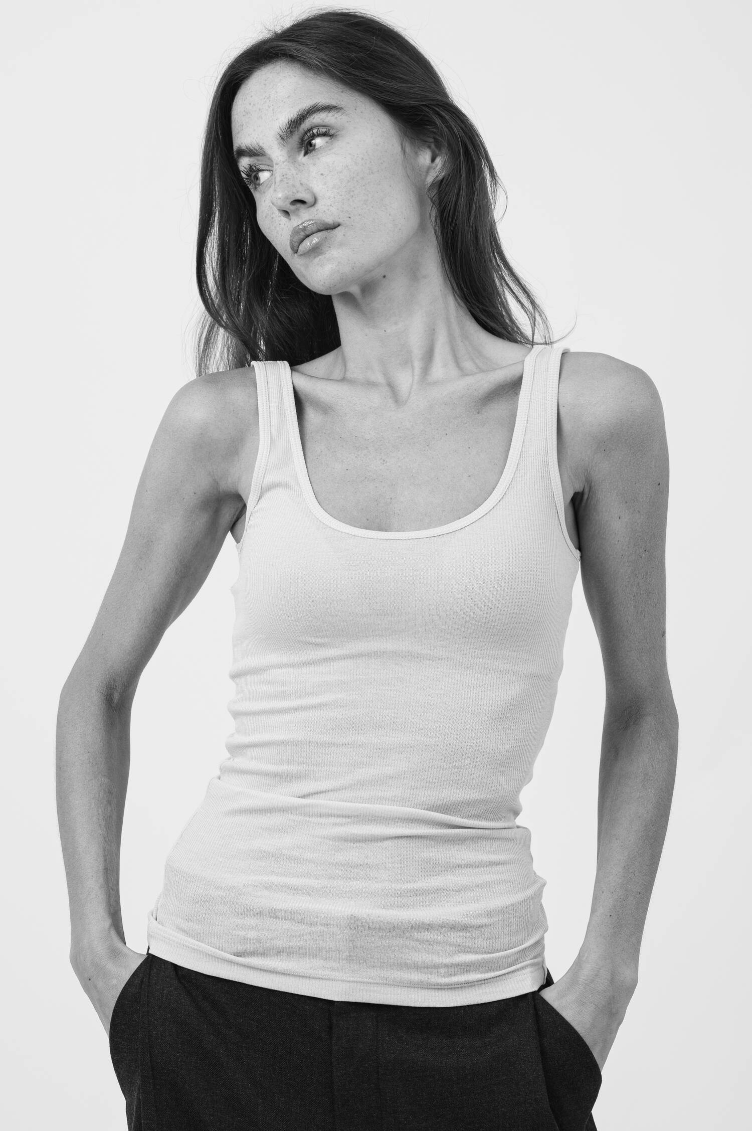 Tanktop SENYRA in Beige