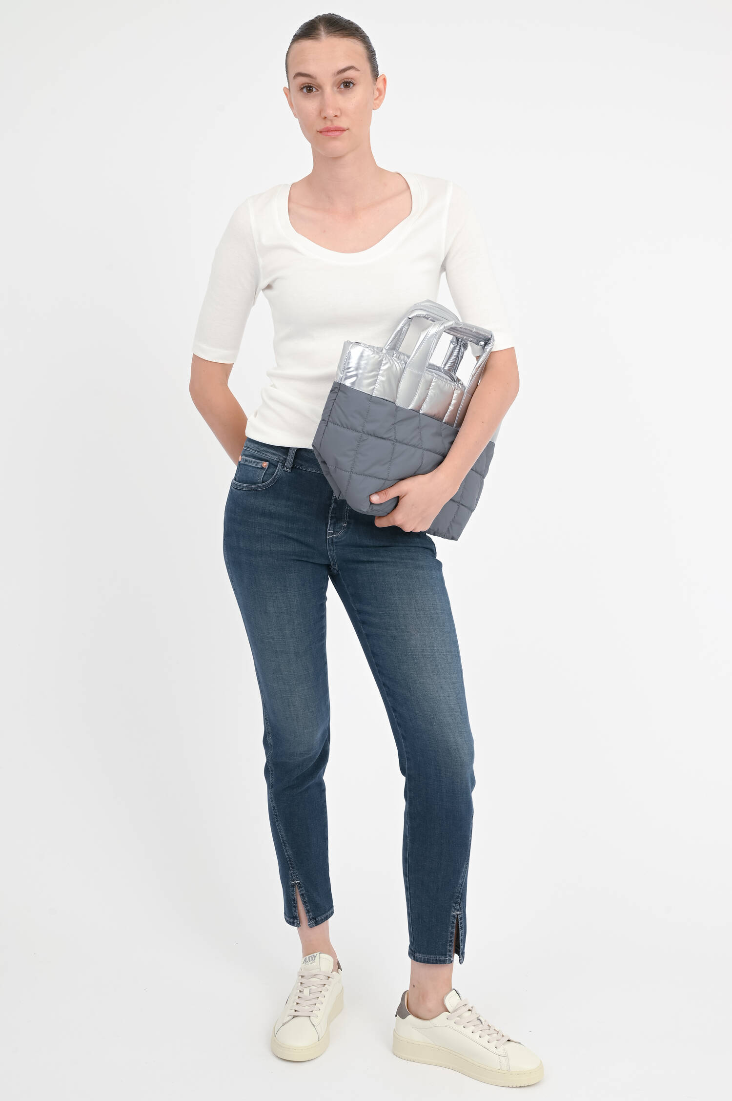 Jeans BAKER mit asymmetrischer Naht in Dark Blue