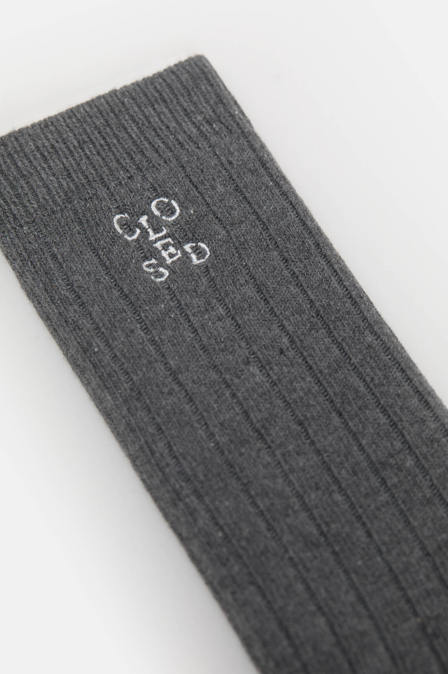 Socken aus Baumwolle in Grau/Creme