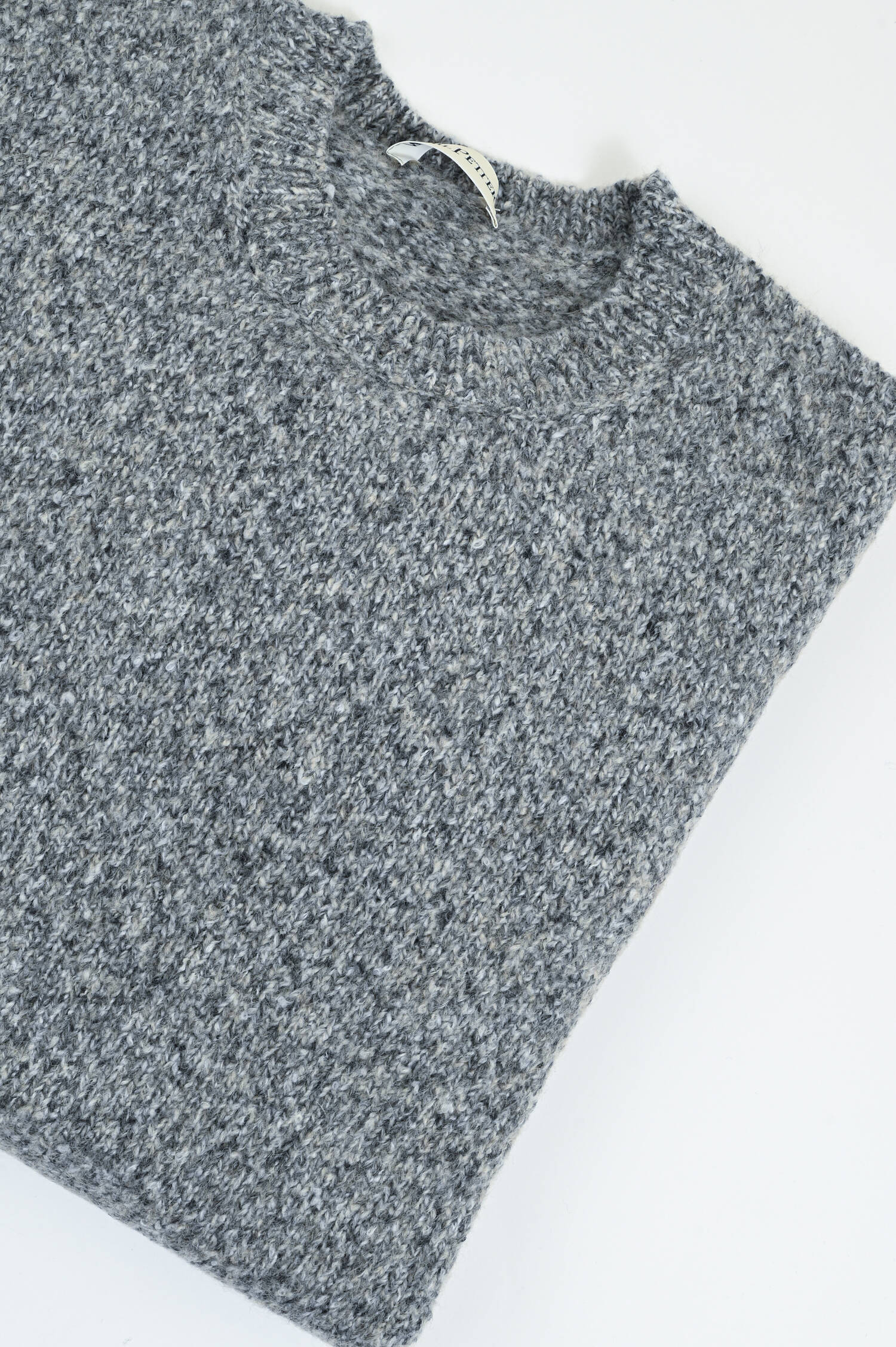 Strickpullover aus Baumwoll-Mix in Silber Strickpullover aus Baumwoll-Mix in Silber