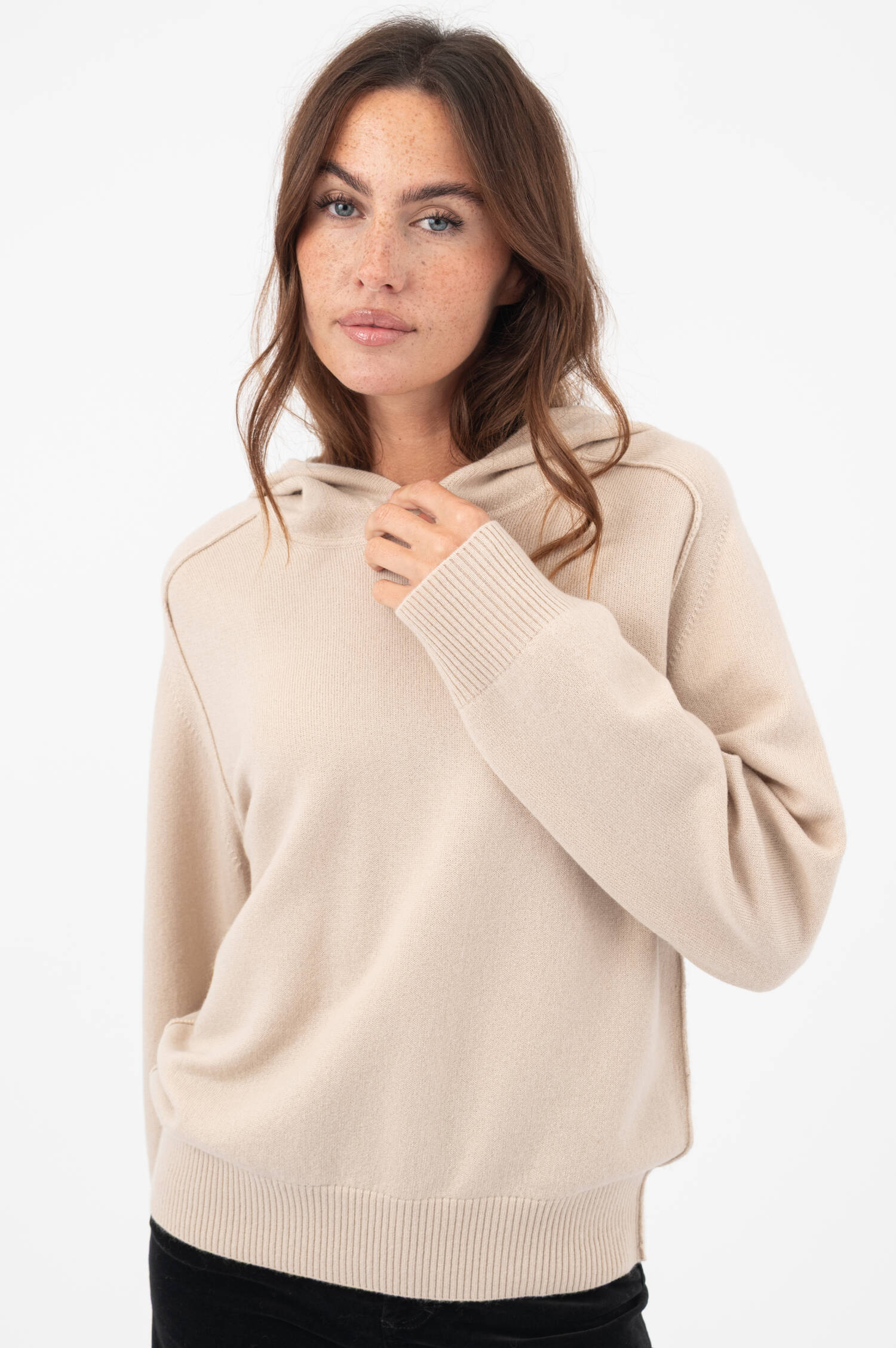 Kapuzensweater in Beige Kapuzensweater in Beige