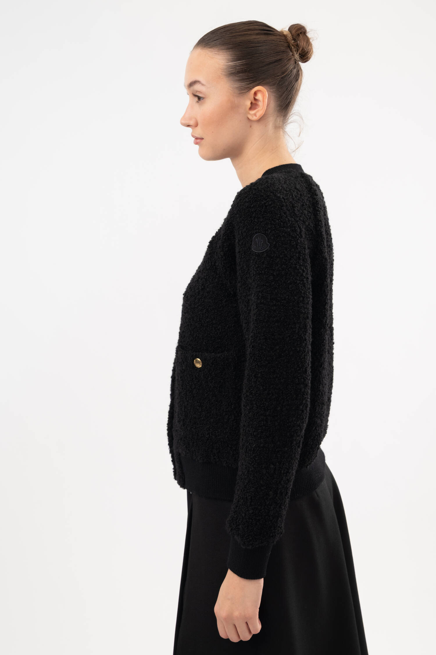Bouclé-Cardigan in Schwarz Bouclé-Cardigan in Schwarz