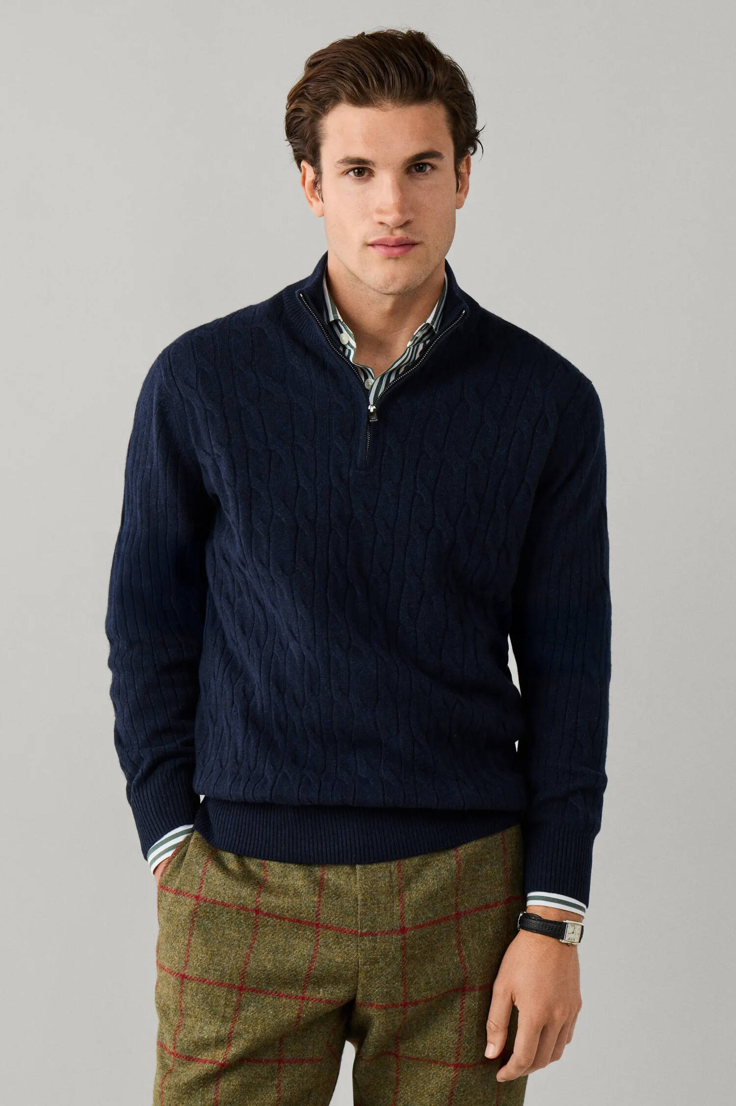 Lammwolle-Troyer in Navy Lammwolle-Troyer in Navy