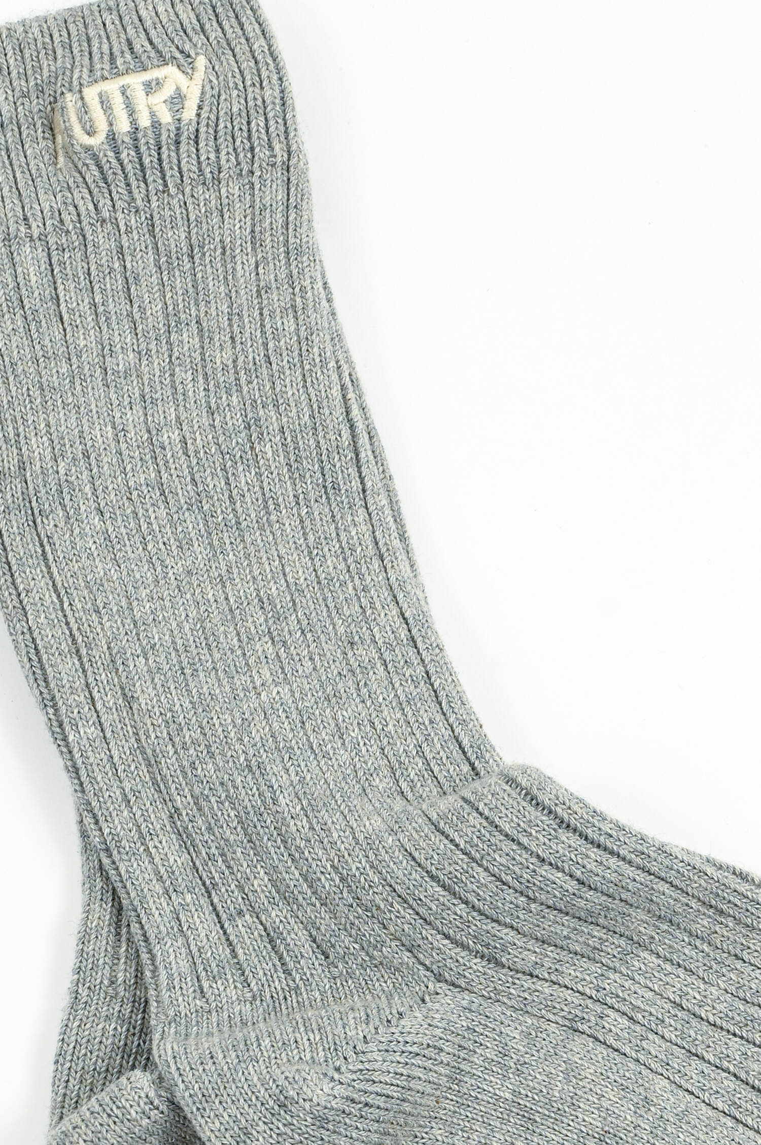 Socke aus Baumwoll-Mix in Grau