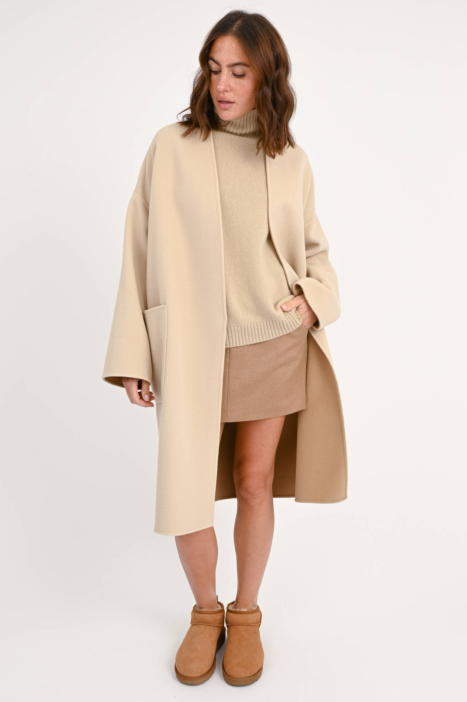 Wendemantel GEORGIA in Beige/Sand Wendemantel GEORGIA in Beige/Sand