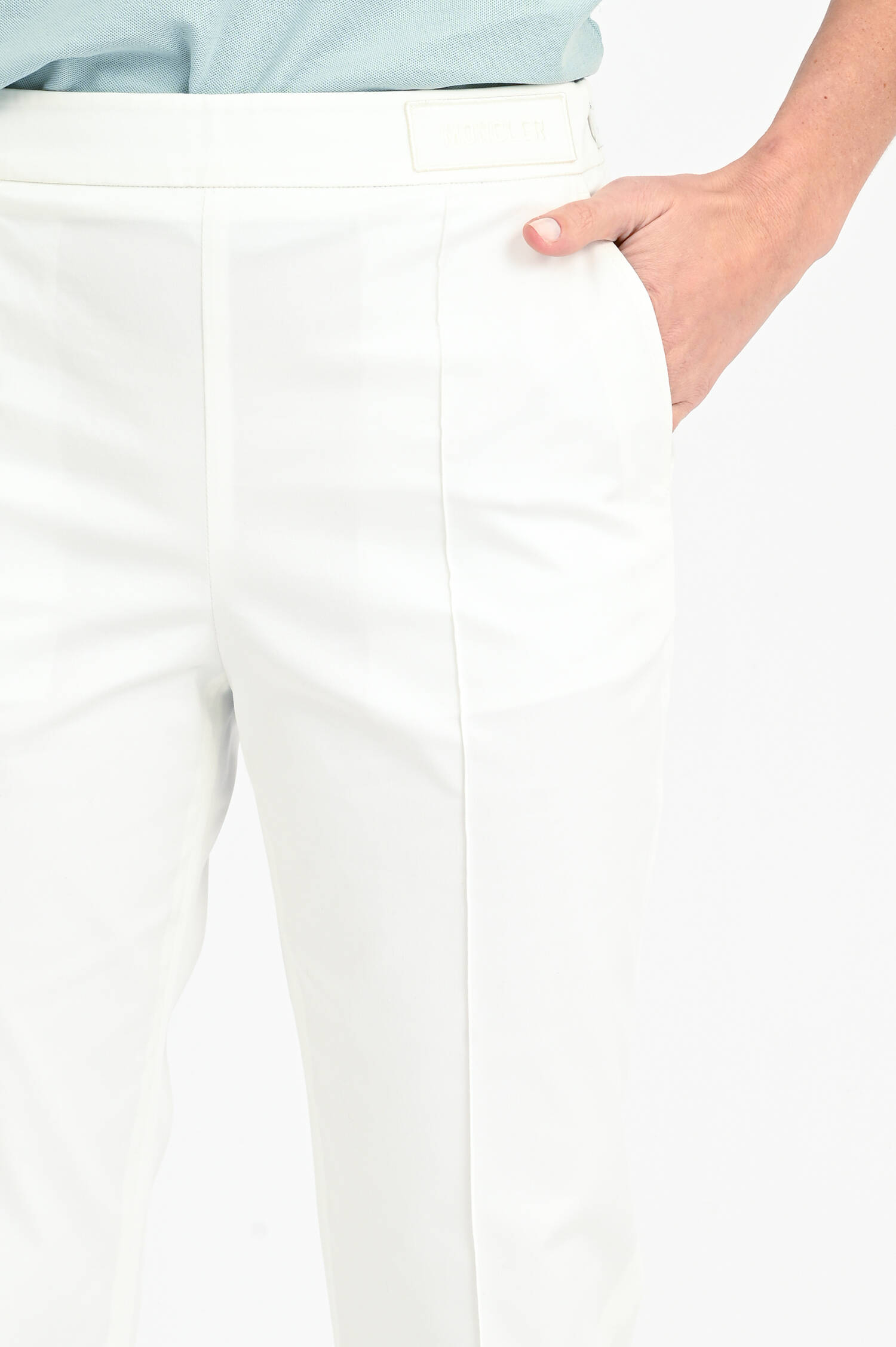 Hose aus Baumwolle in Weiß
