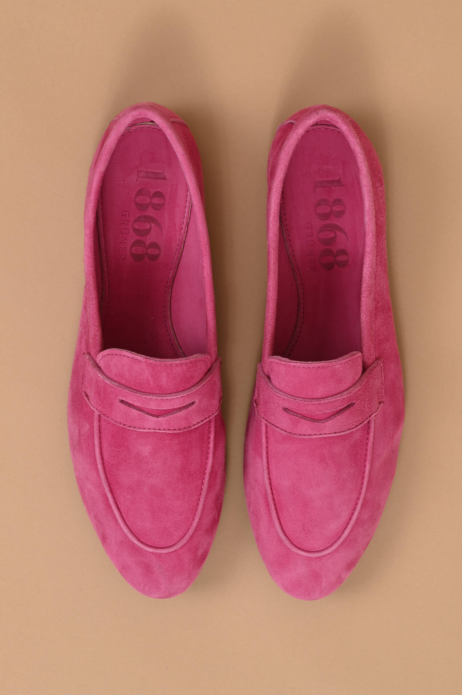 Veloursleder-Loafer in Fuxiapink Veloursleder-Loafer in Fuxiapink