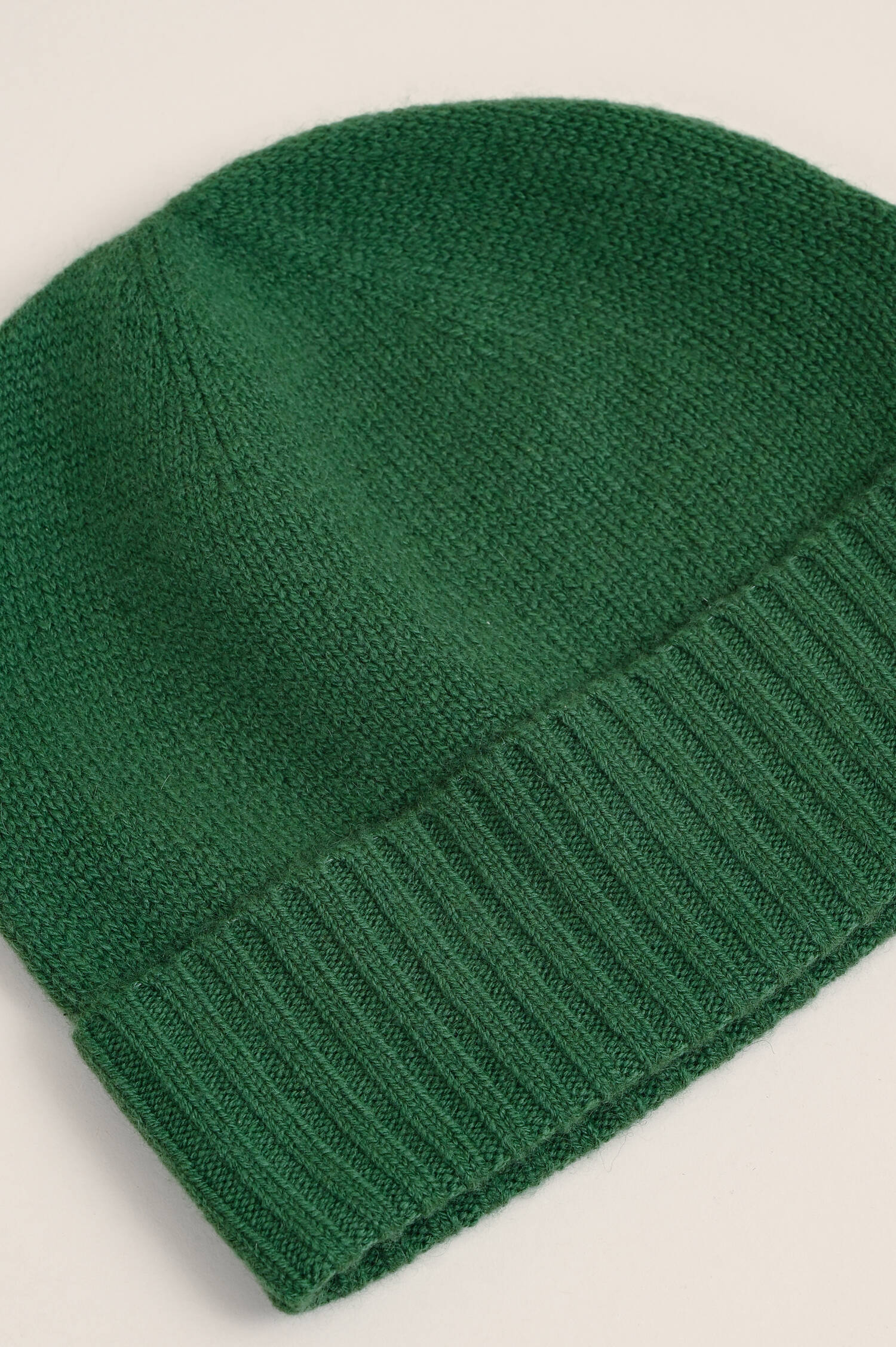 Cashmere Mütze in Dunkelgrün